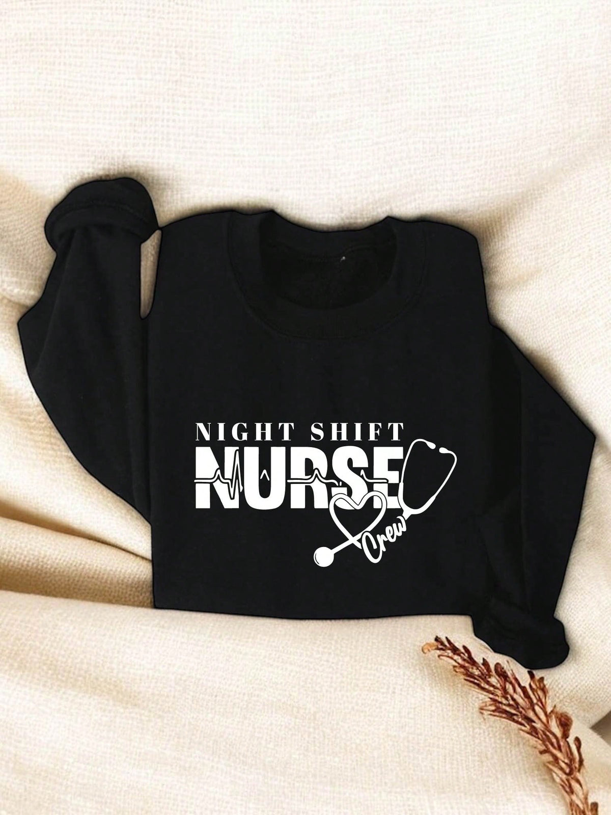 Night Shift Nurse Crew Sweatshirt