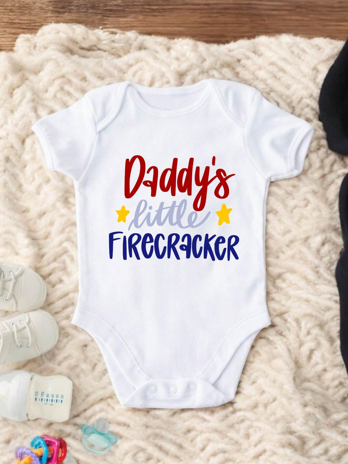 Daddys Little Firecrackers Bodysuit