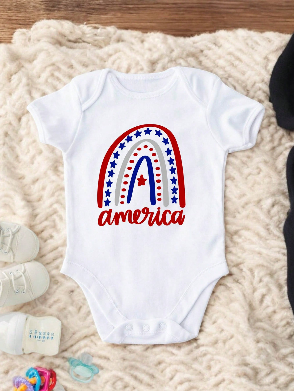 America Rainbow Bodysuit
