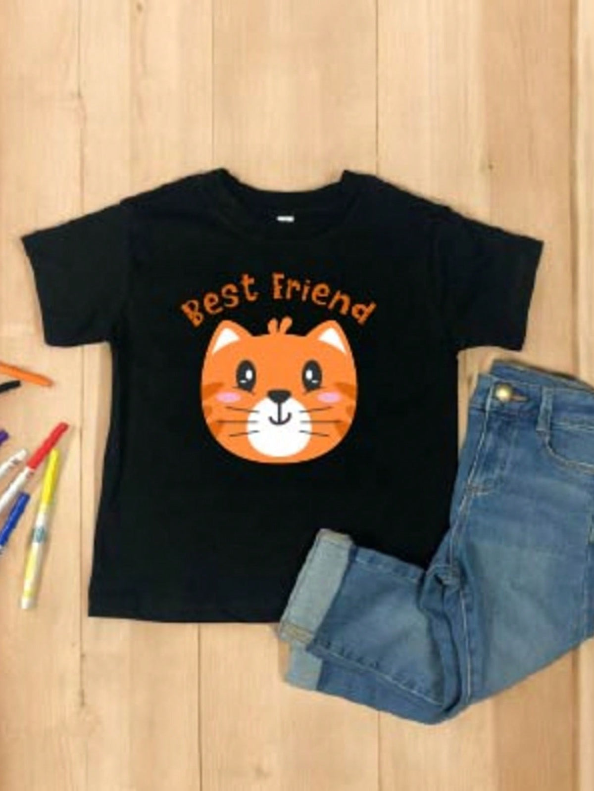 Best Friend Cat Kids T-Shirt