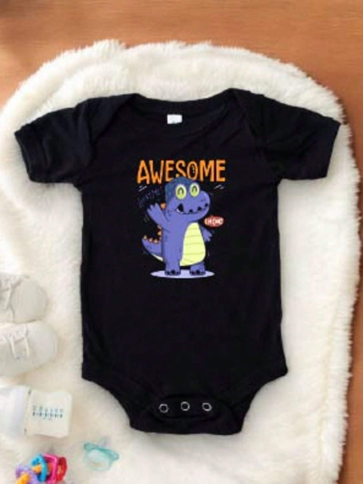 Awesome Lucky Me Dinosaur Kids Bodysuit
