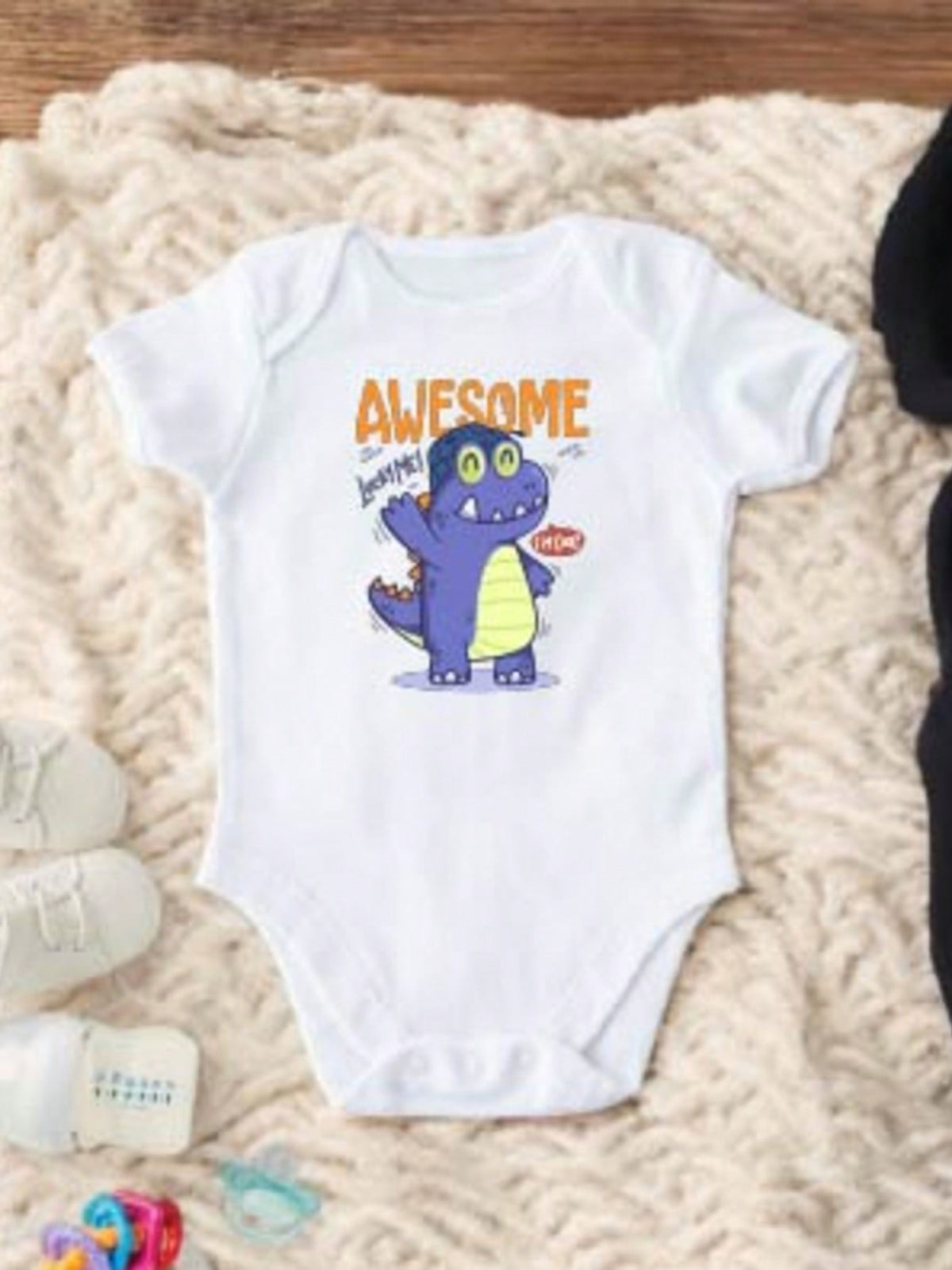 Awesome Lucky Me Dinosaur Kids Bodysuit