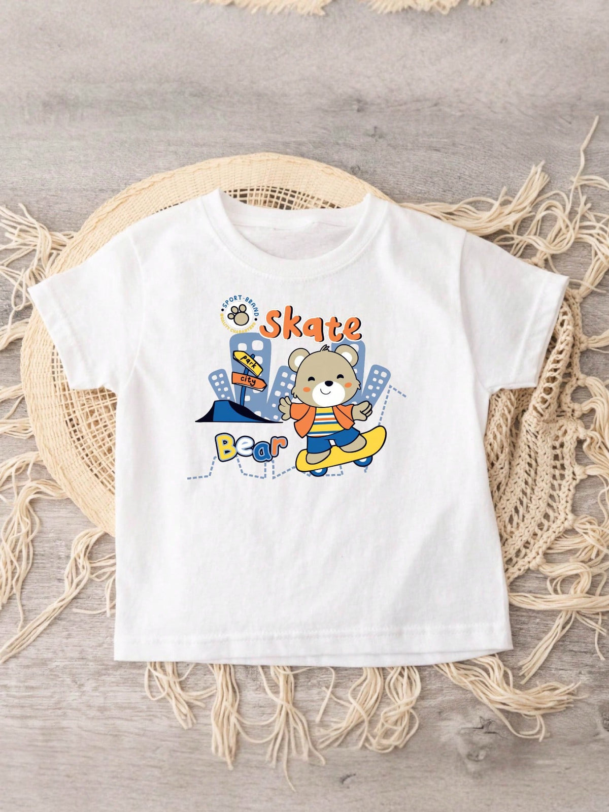Skate Bear Kids T-Shirt