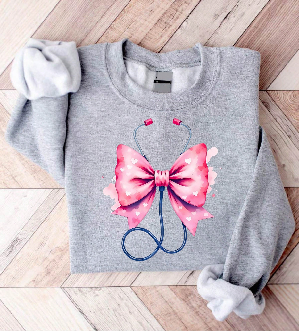 Nurse With Bow Sweatshirt