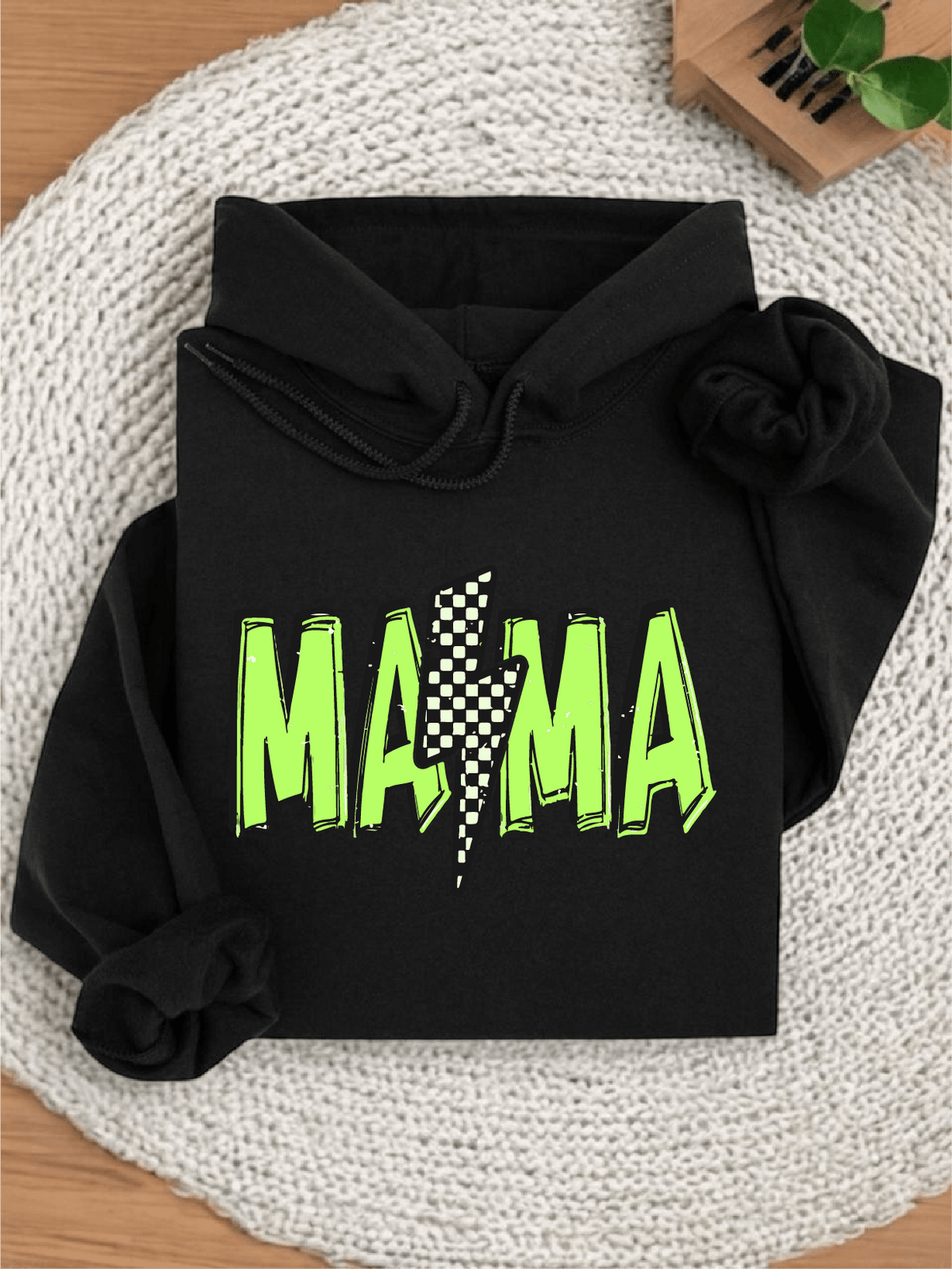 Checkered Mama Hoodie