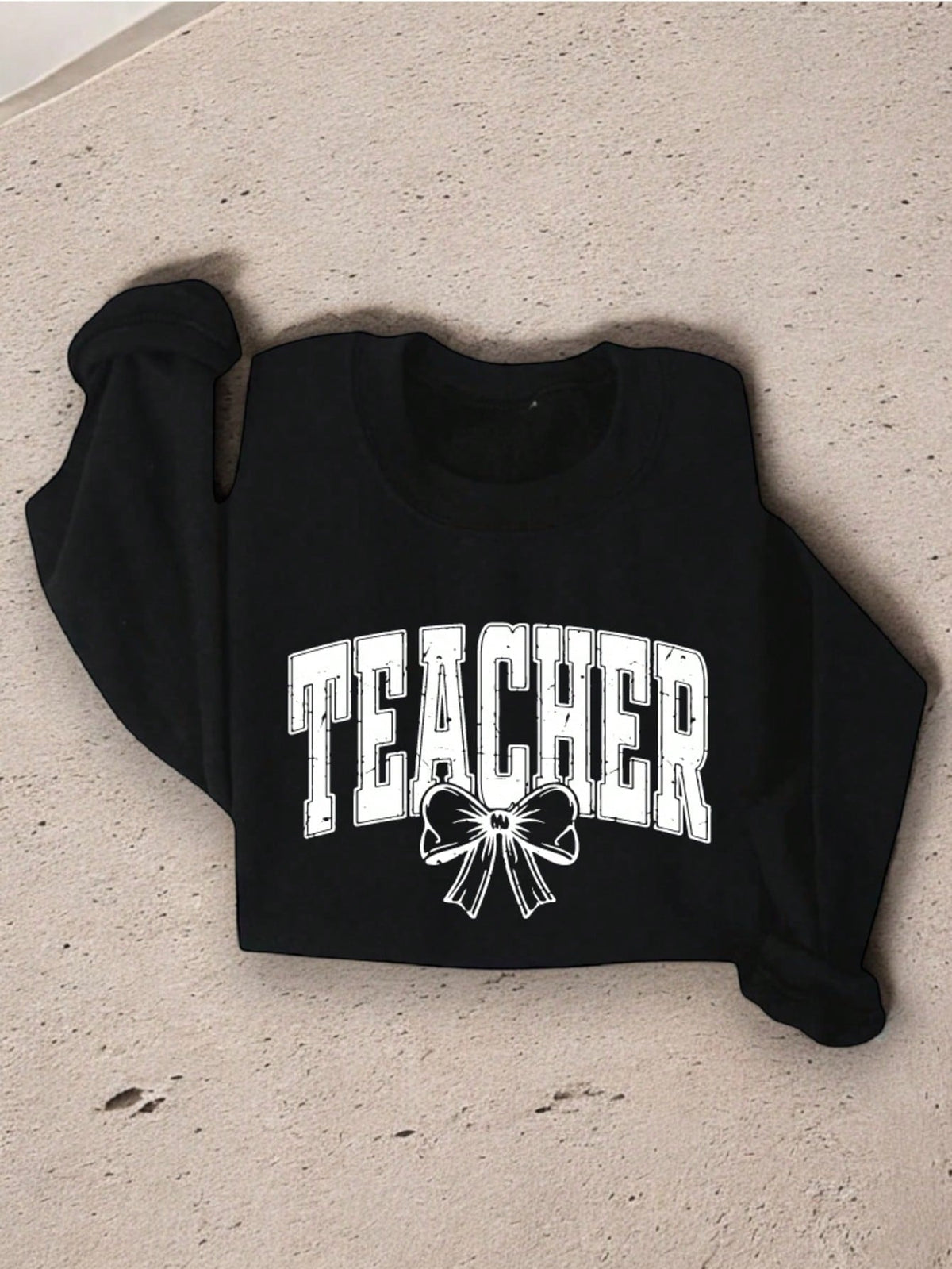 Coquette Bow Teacher Sweatshirt