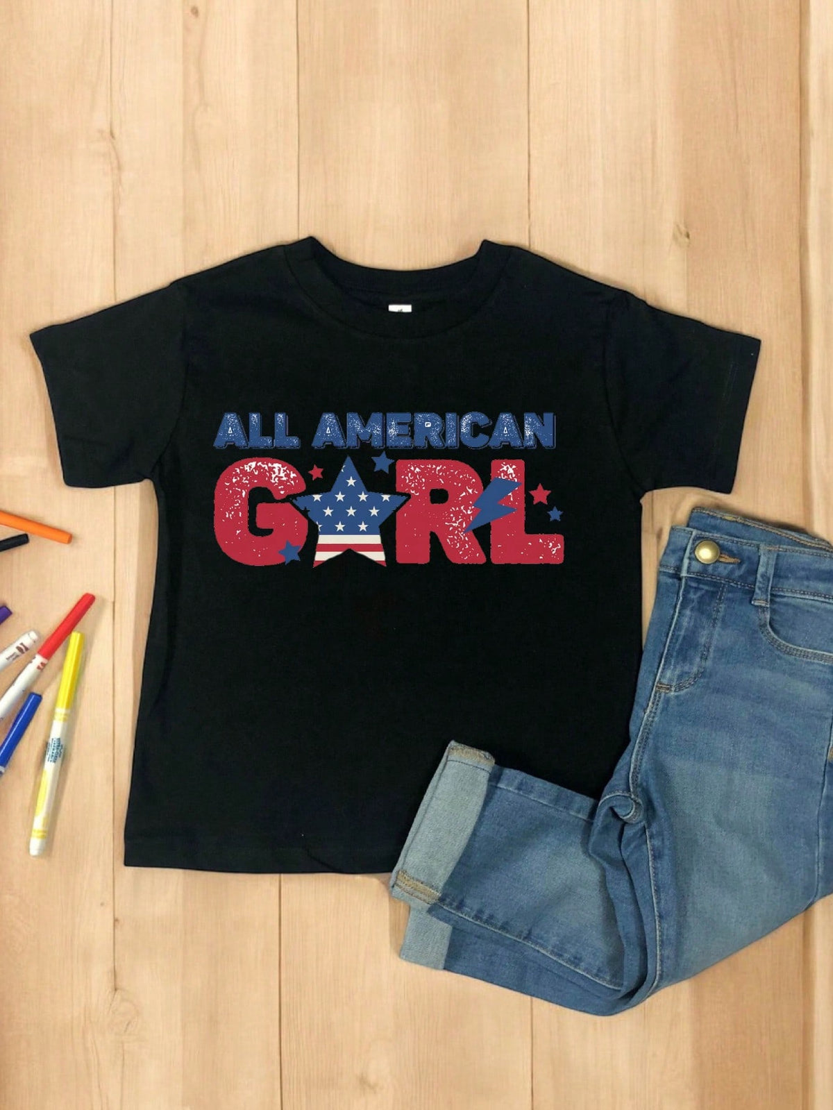American Girl 4th Of July T-Shirt