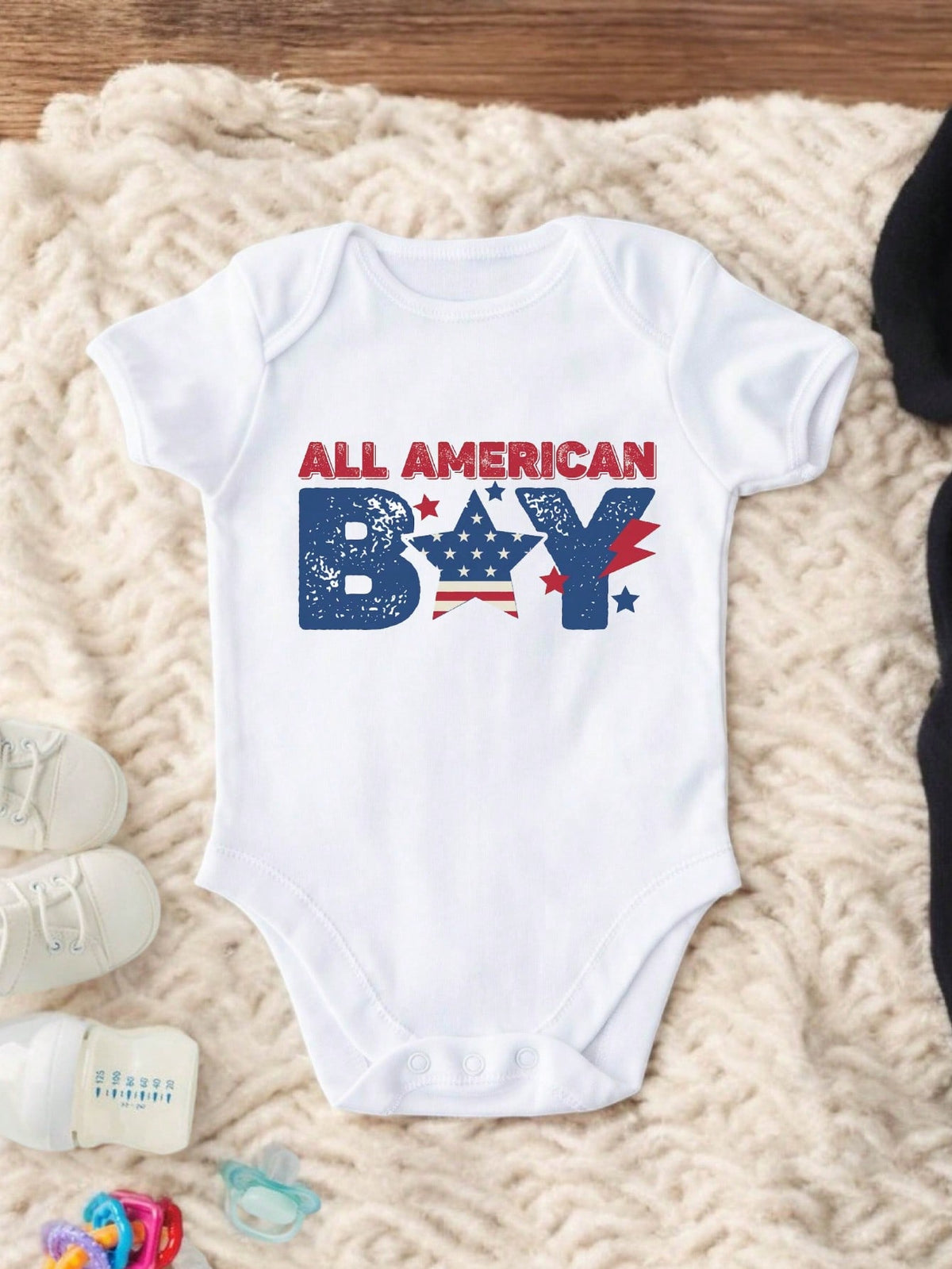 American Boy 4th Of July Bodysuit