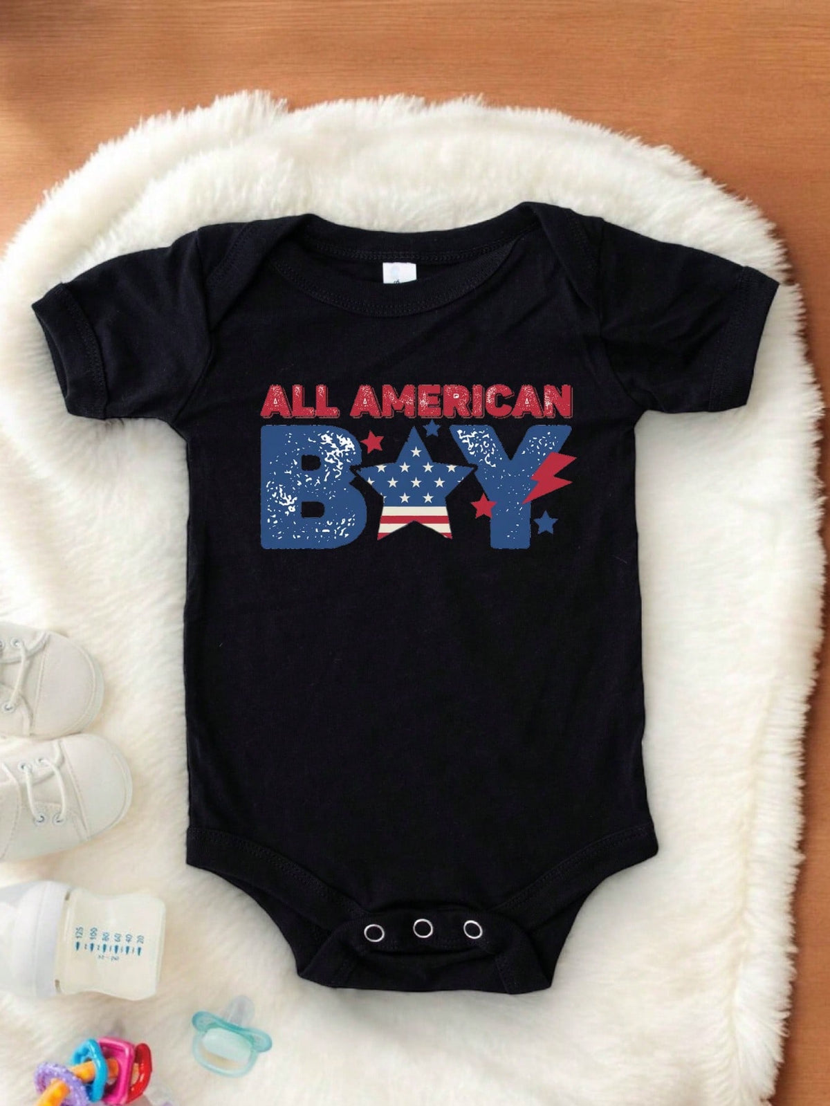 American Boy 4th Of July Bodysuit