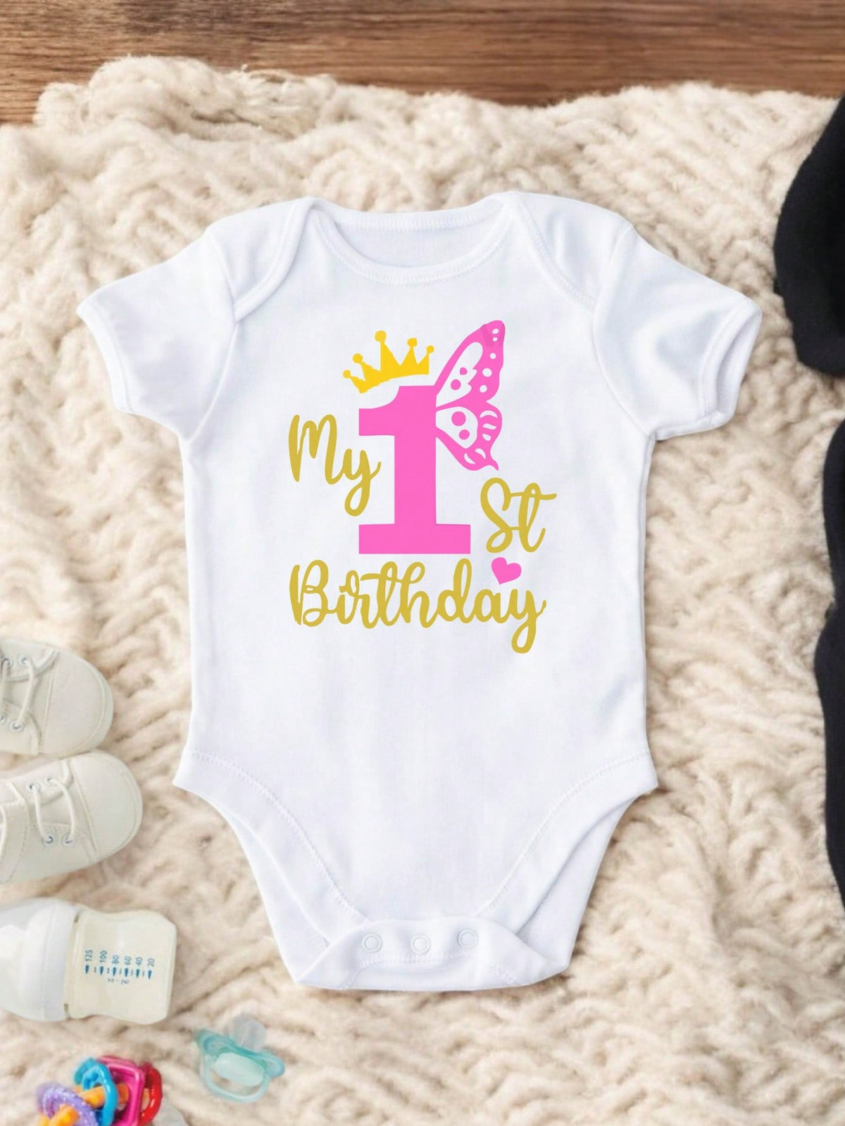 My First Birthday Bodysuit