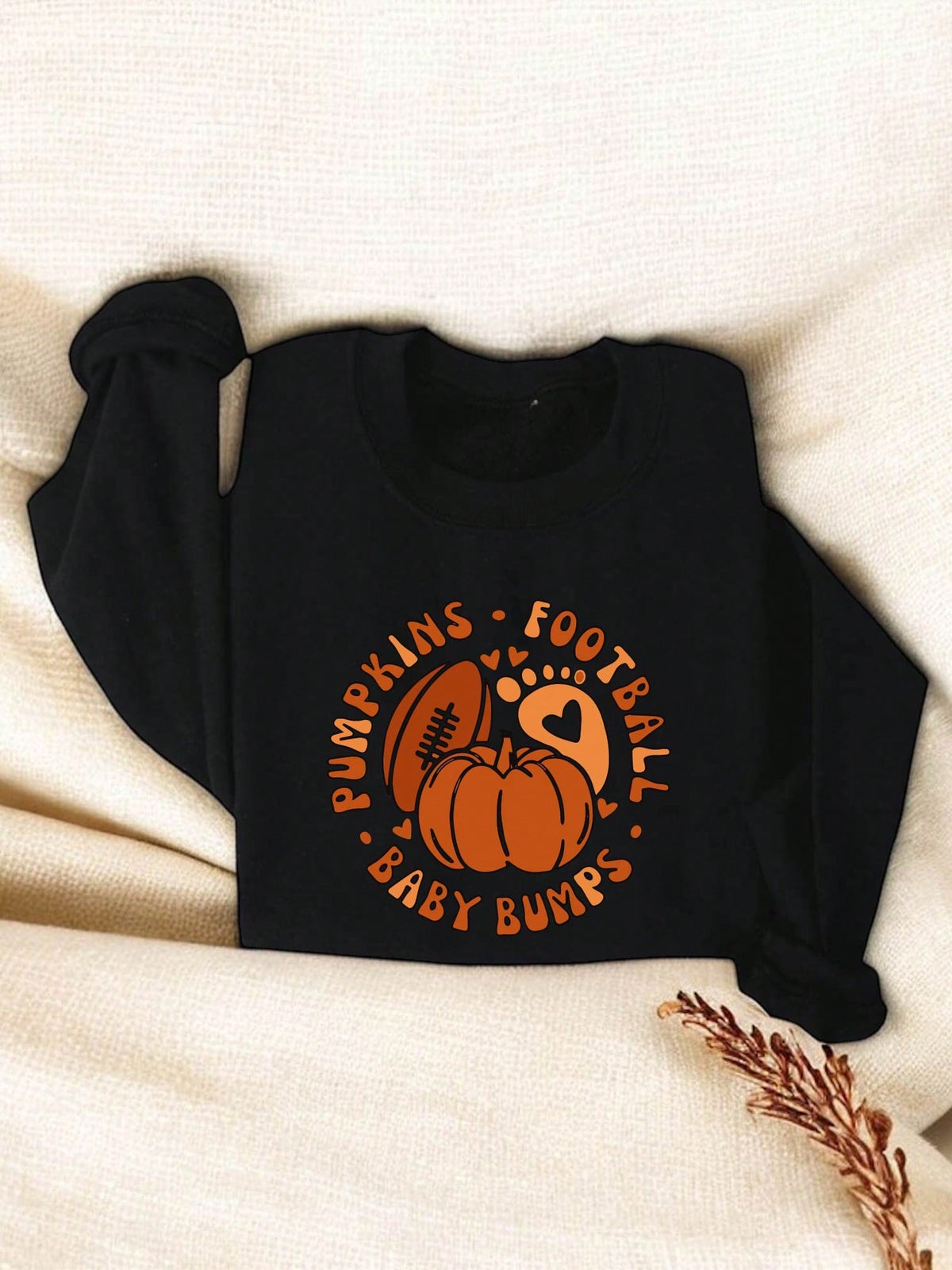 Football Pumpkins Baby Bumps Sweatshirt