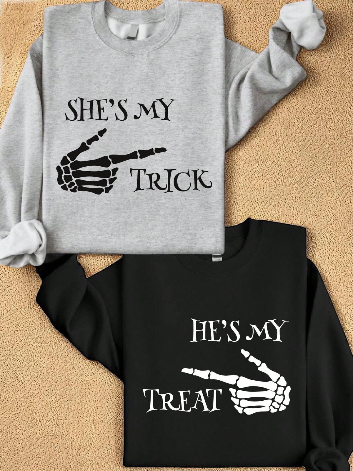 She Is My Trick He Is My Treat Sweatshirt