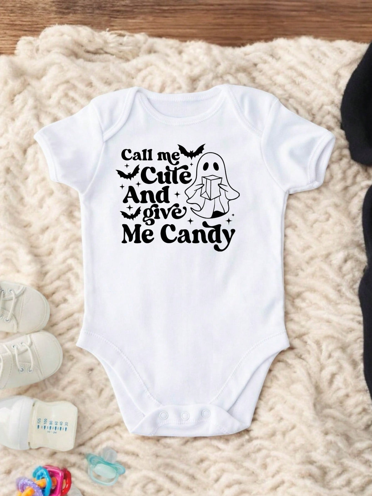 Call Me Cute And Give Me Candy Kids Bodysuit