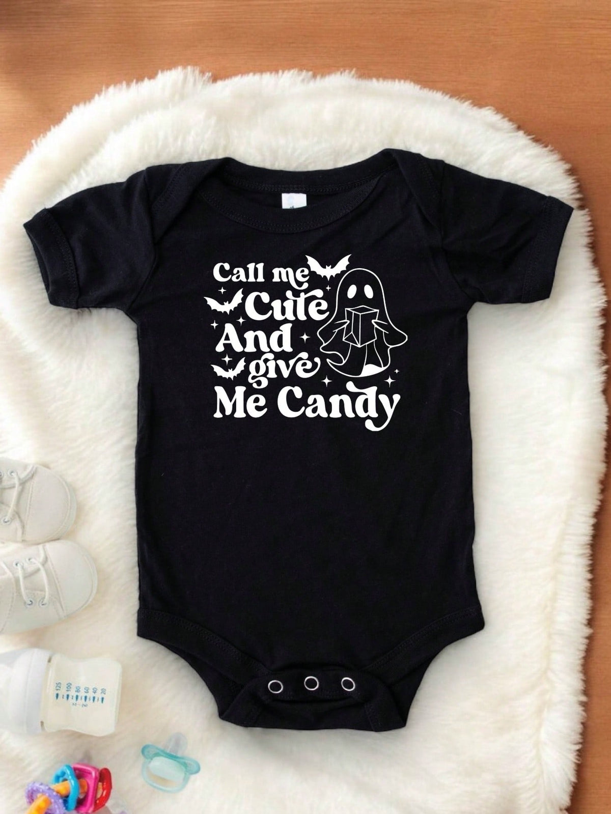 Call Me Cute And Give Me Candy Kids Bodysuit