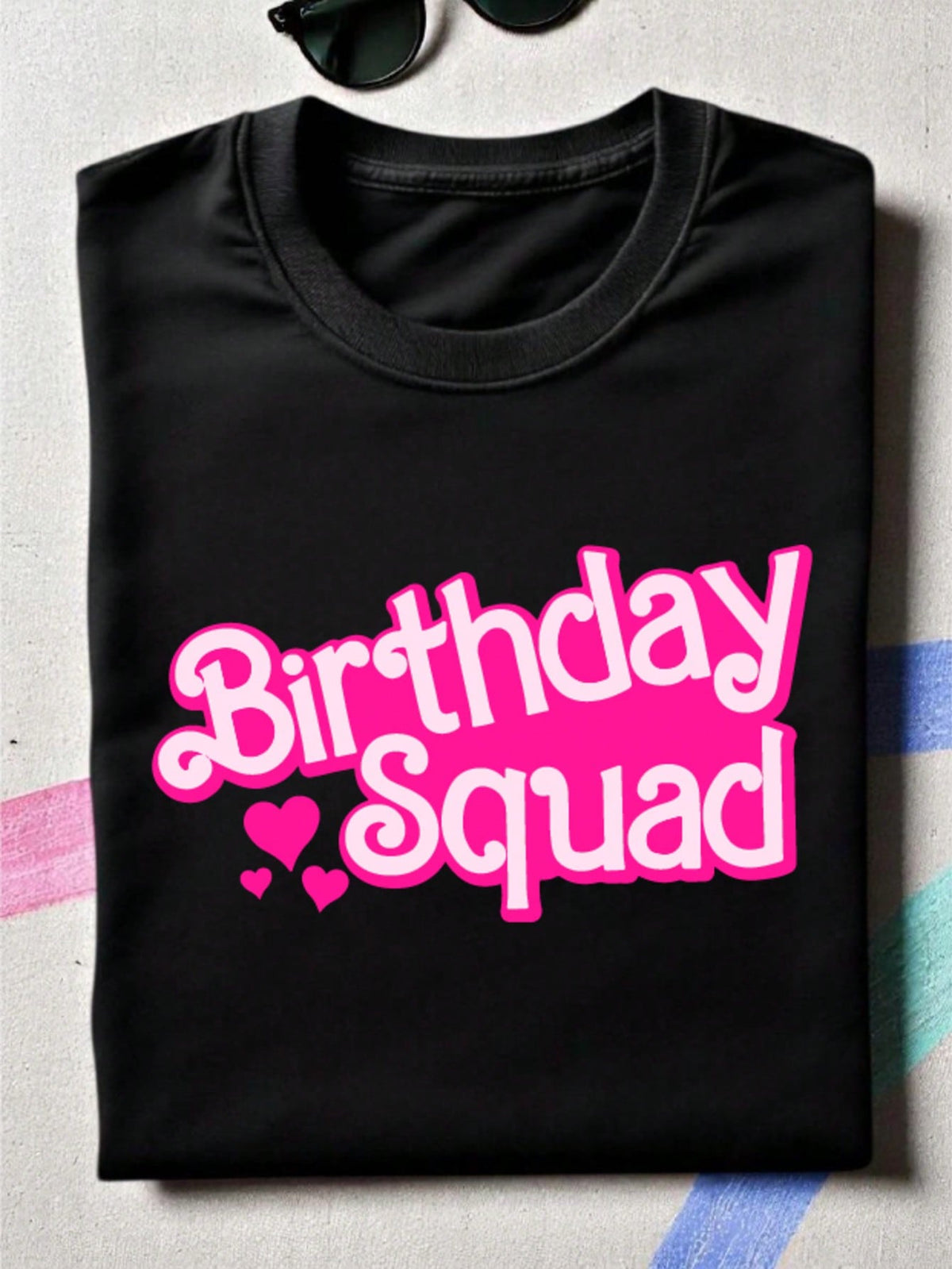 Pink Birthday Squad T-Shirt