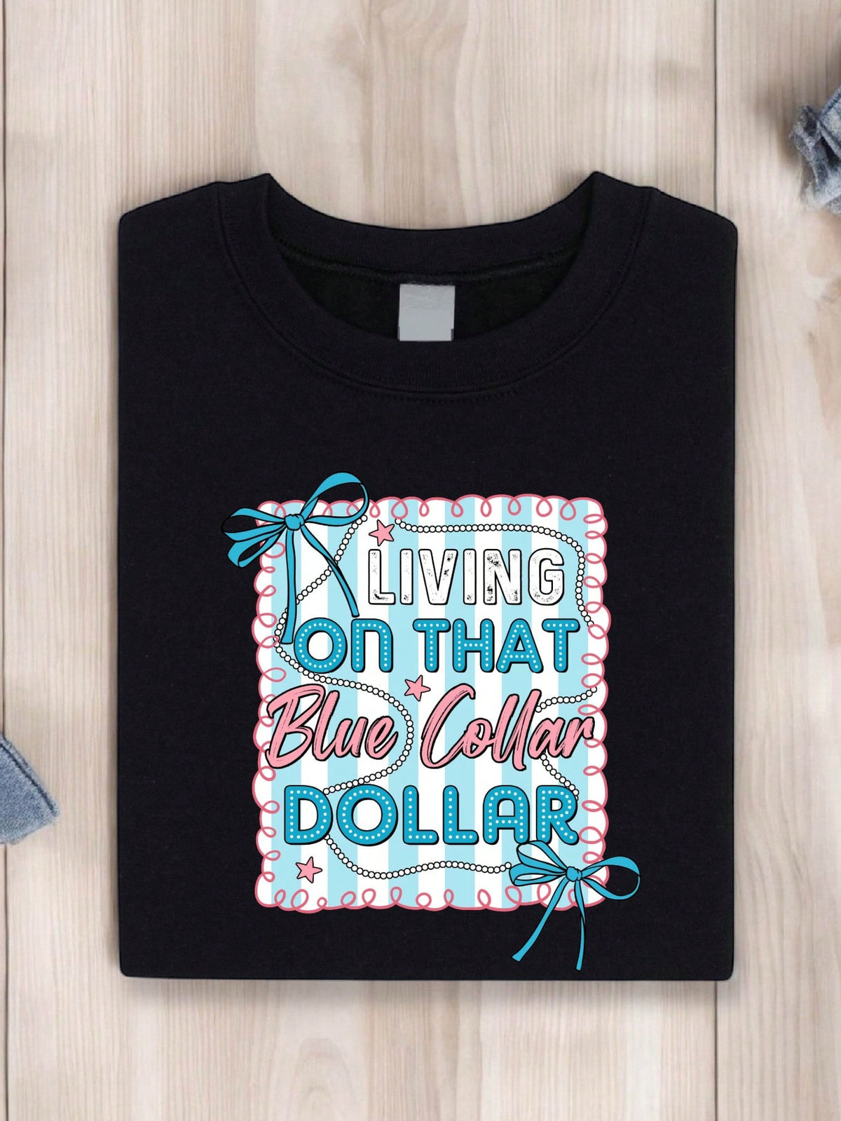Living On That Blue Collar Dollar T-Shirt