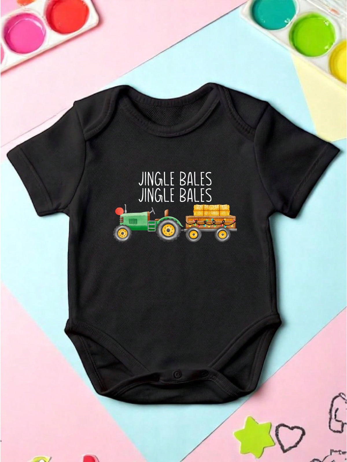 Jingle Bales Christmas Shirt For Kids Bodysuit