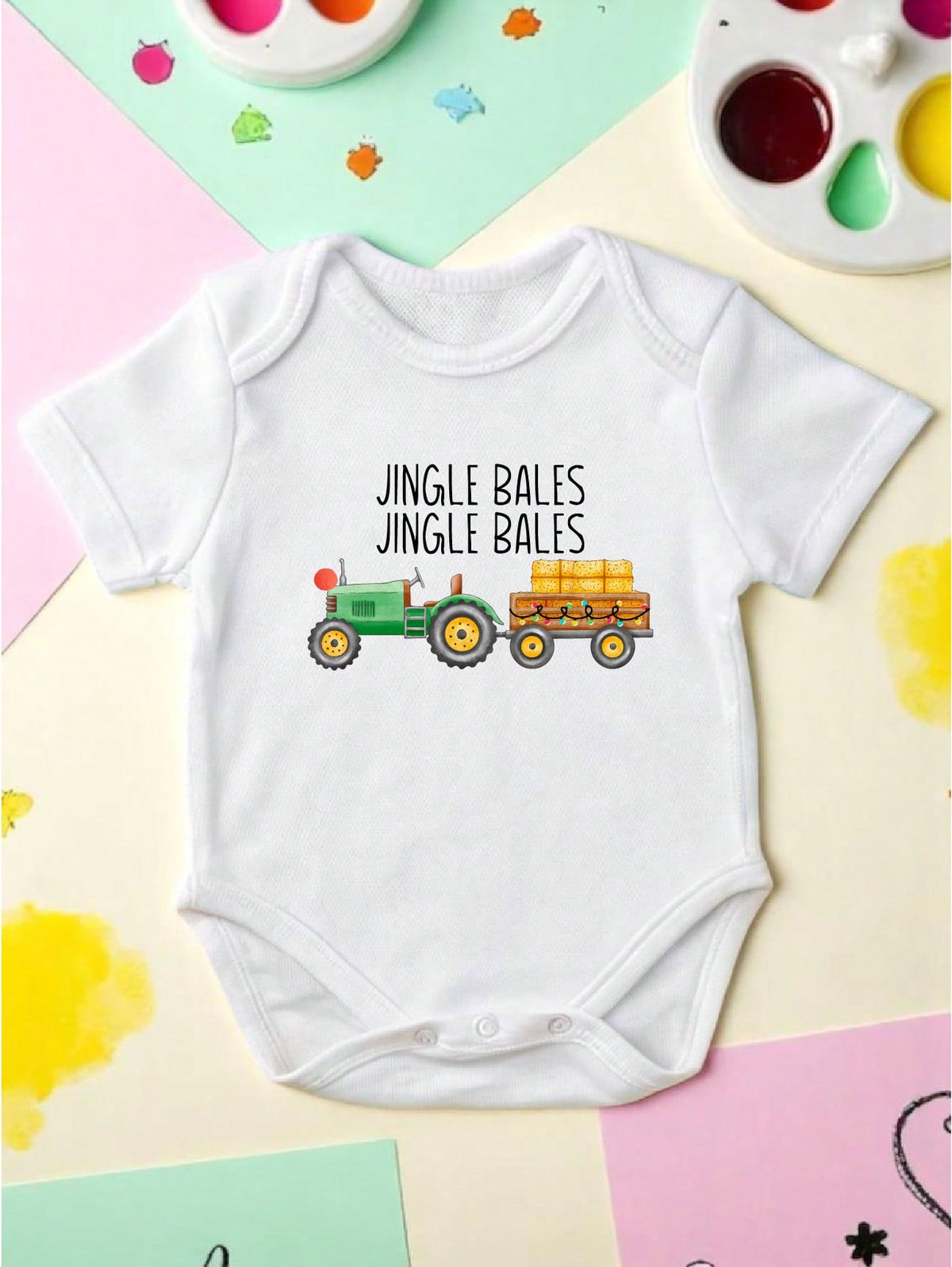 Jingle Bales Christmas Shirt For Kids Bodysuit