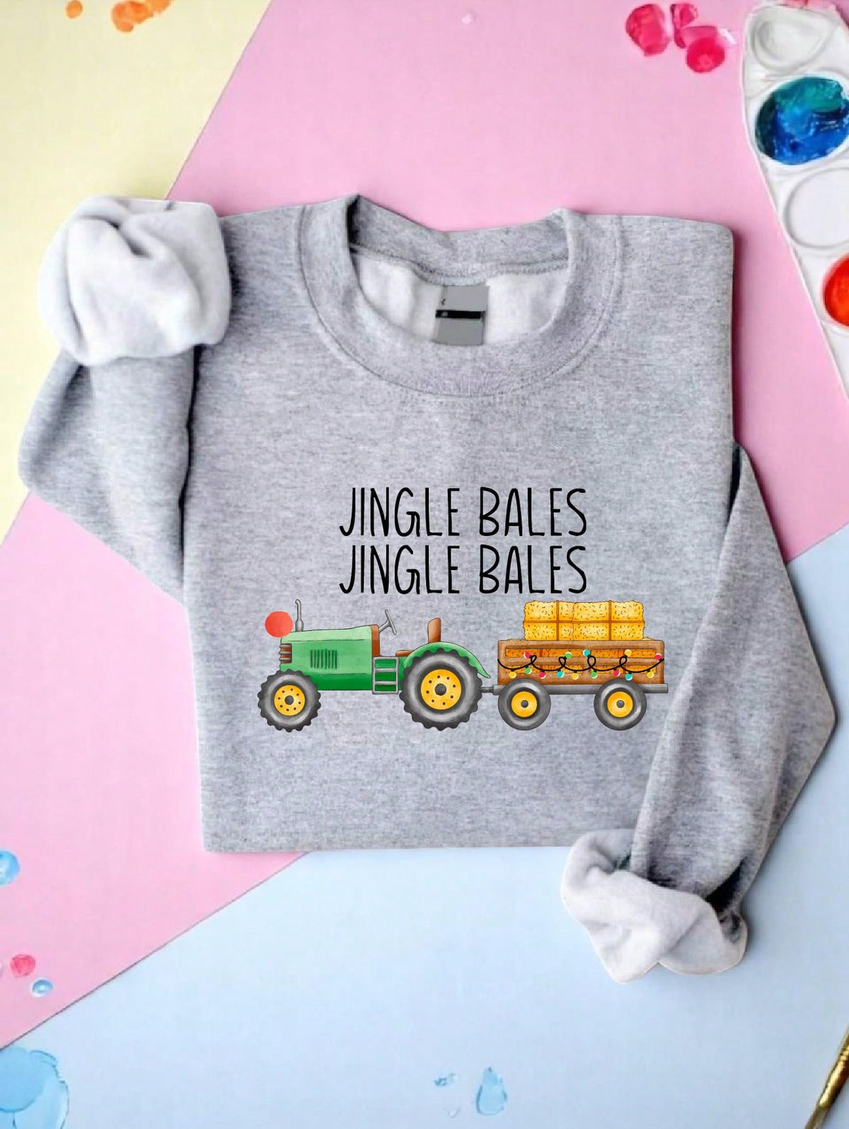Jingle Bales Christmas Shirt For Kids Sweatshirt