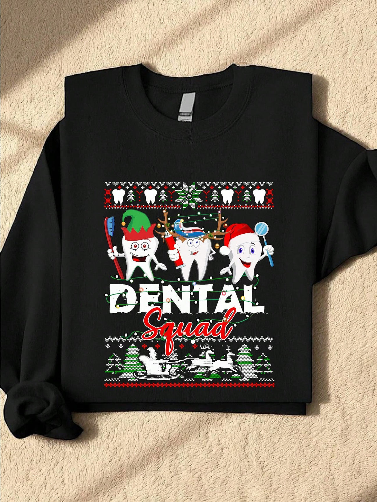 Christmas Dental Crew Sweatshirt