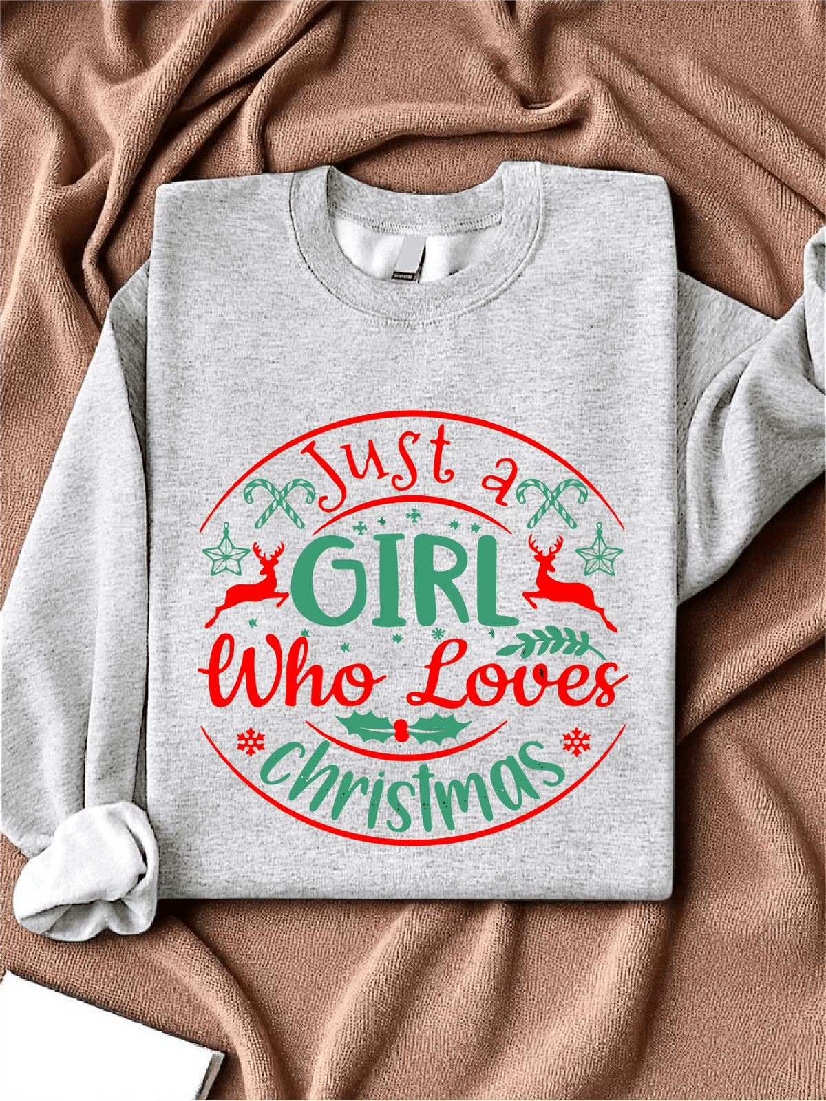 Just A Girl Who Loves Christmas Sweatshirt
