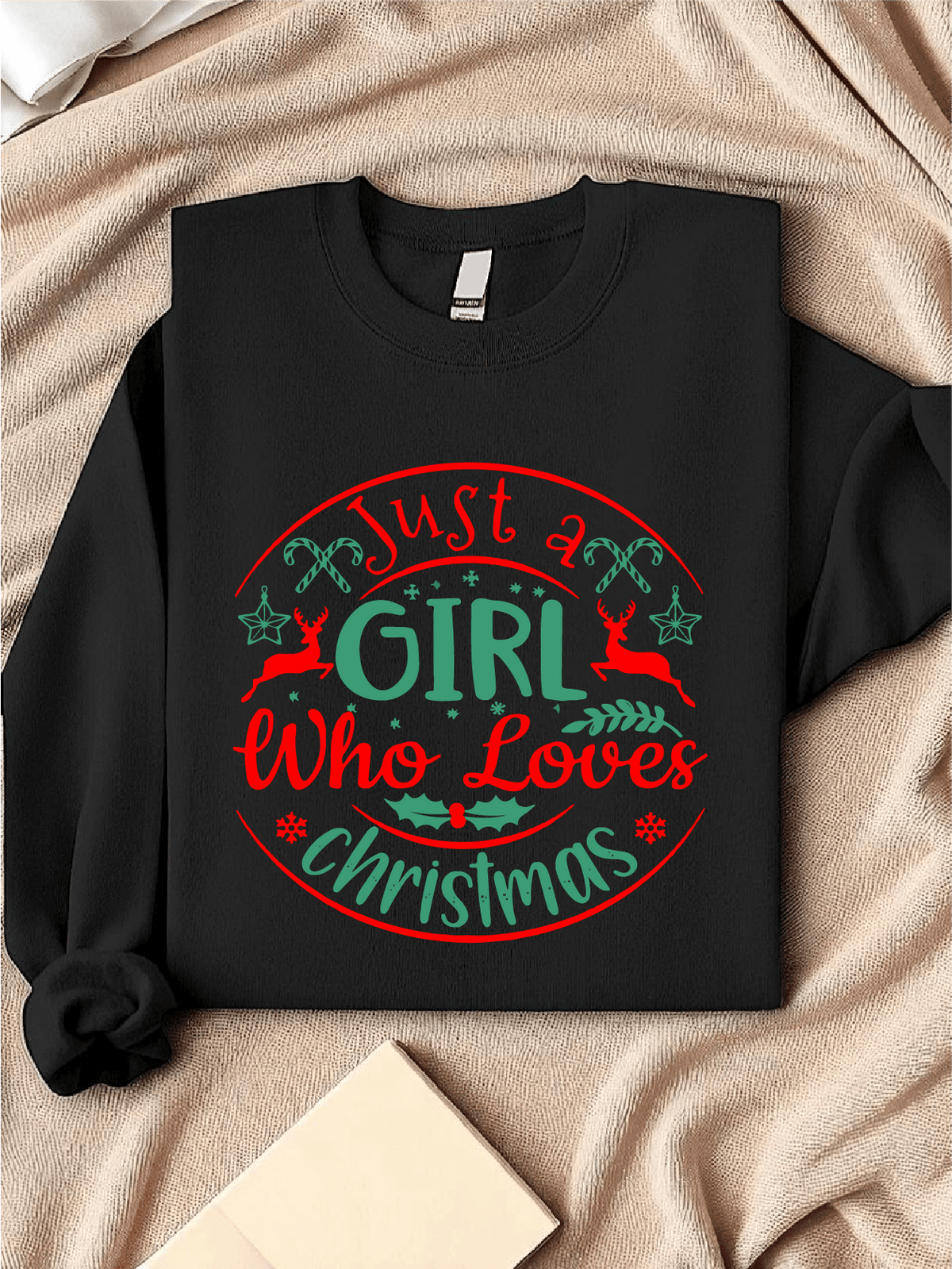 Just A Girl Who Loves Christmas Sweatshirt