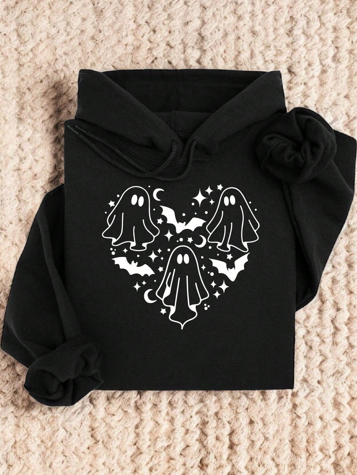 Halloween Ghost Heart Hoodie