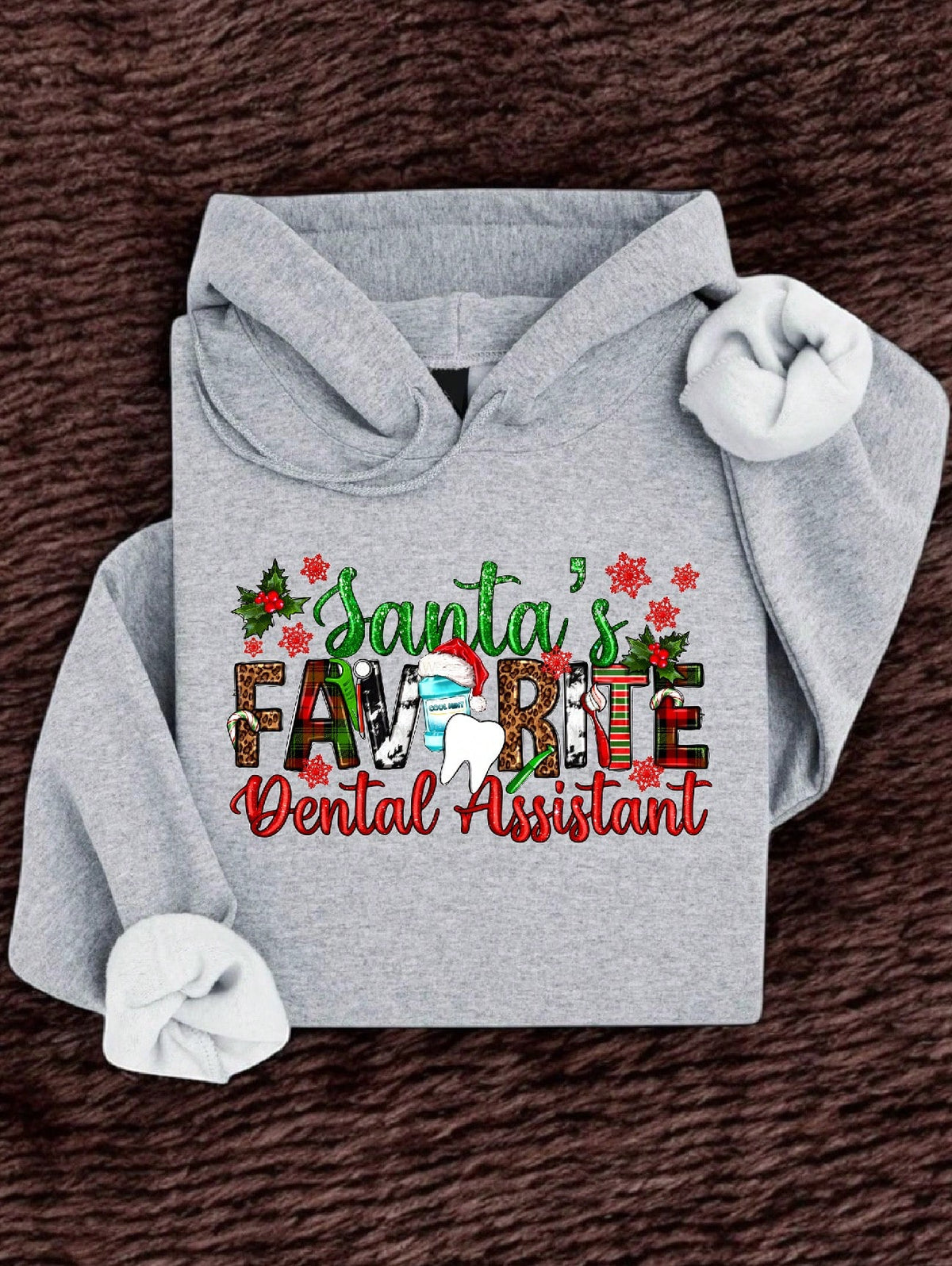 Santa's Favorite Dental Assistant Hoodie