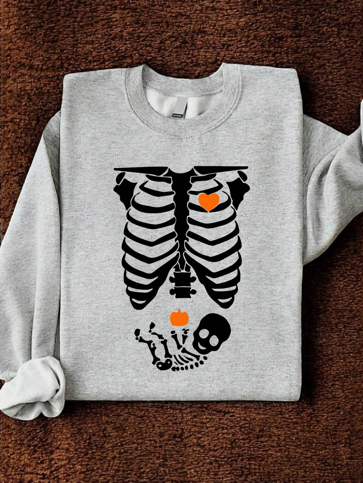 Halloween Skeleton Pregnancy Sweatshirt