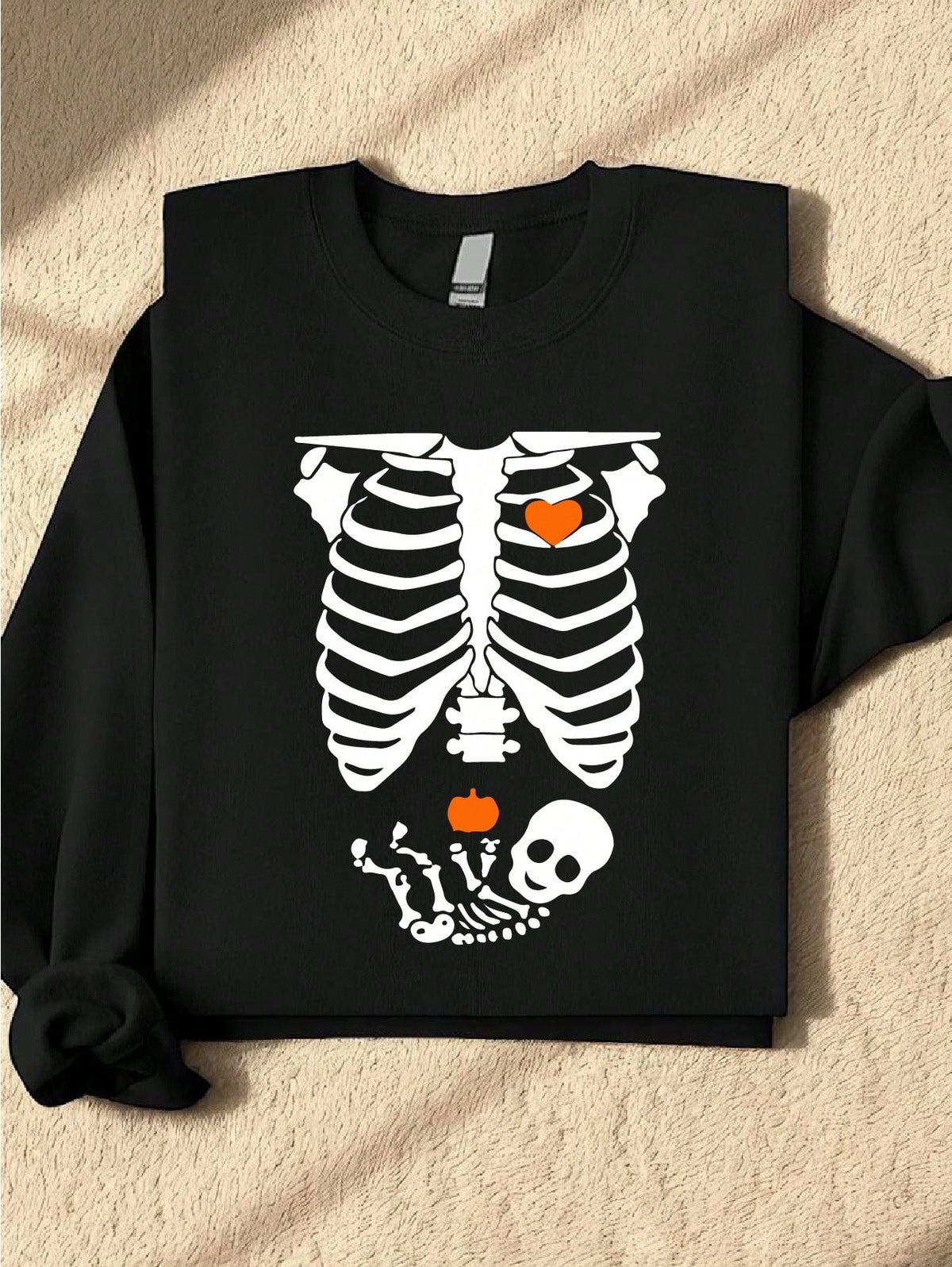 Halloween Skeleton Pregnancy Sweatshirt