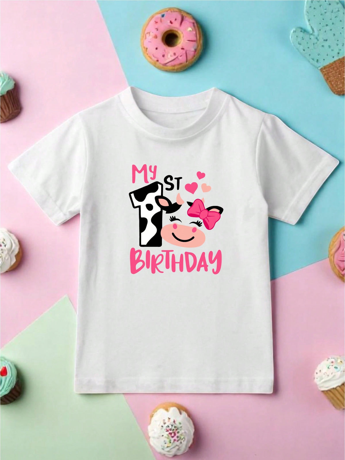One Birthday Cow T-Shirt
