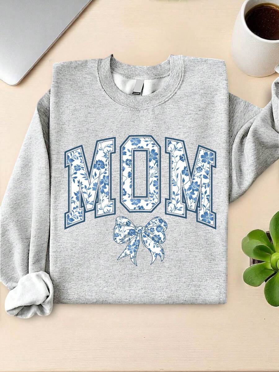 Mom Coquette Bow Sweatshirt