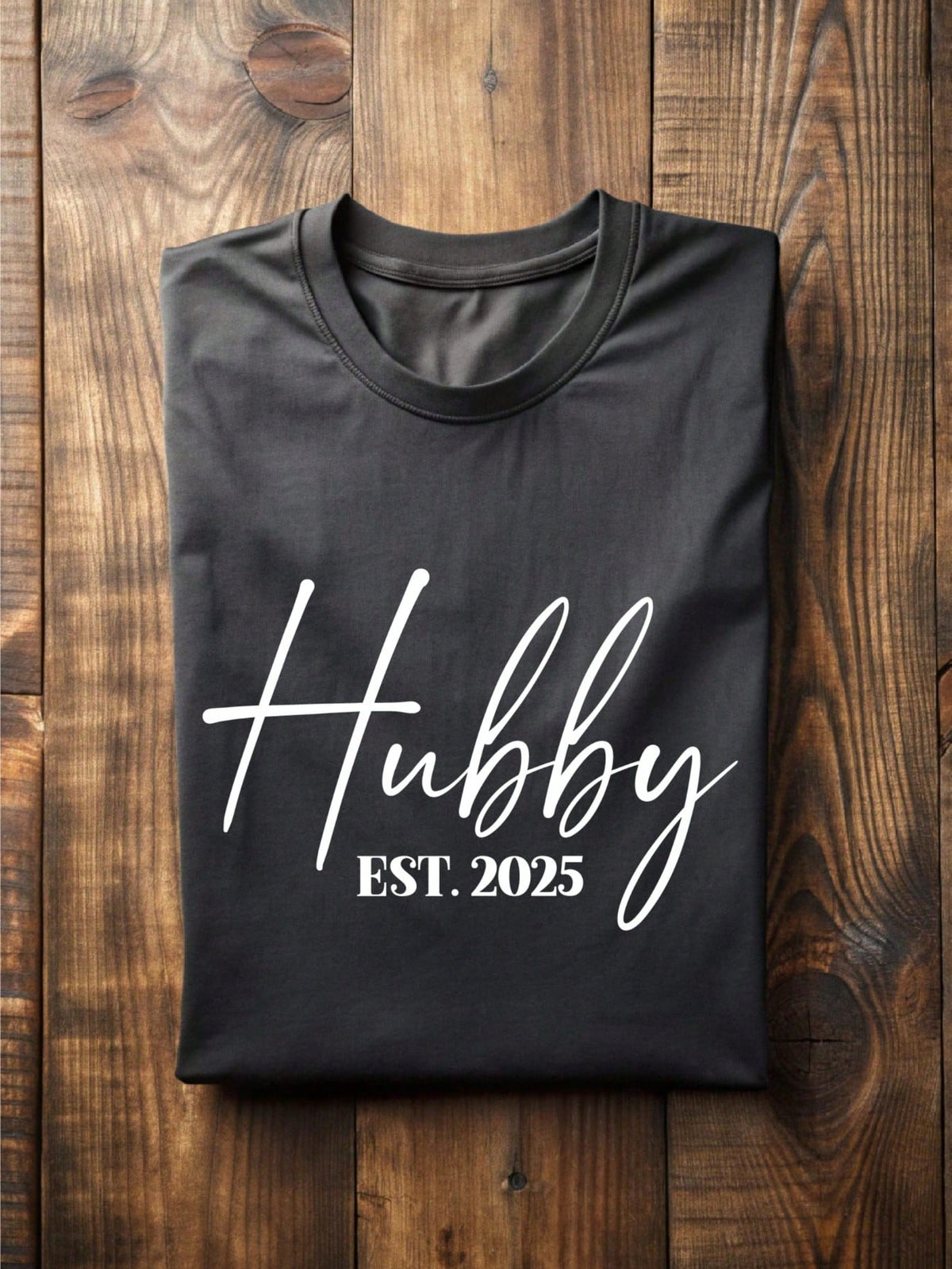 1 PC Wifey Hubby Est 2025 T-Shirt