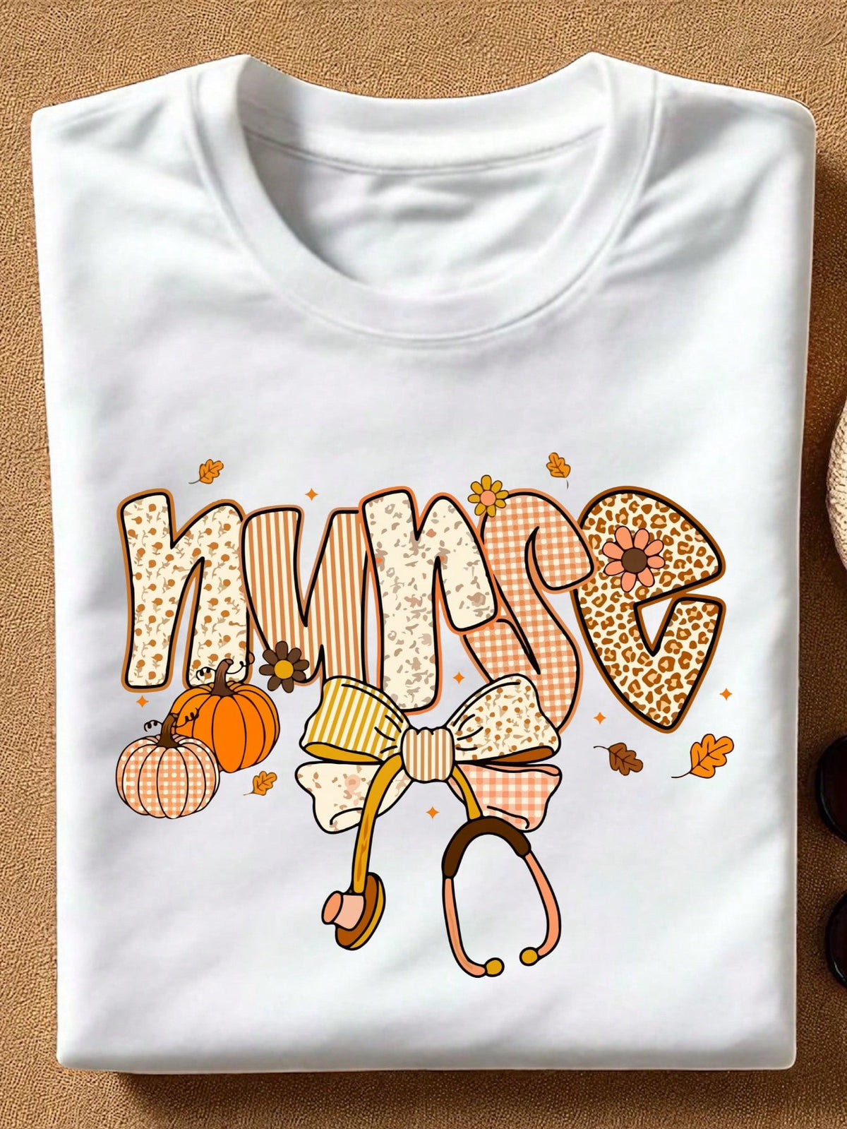 Coquette Fall Nurse T-Shirt