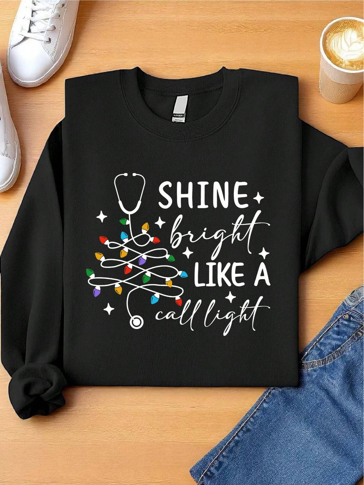 Shine Bright Like A Call Light Sweatshirt