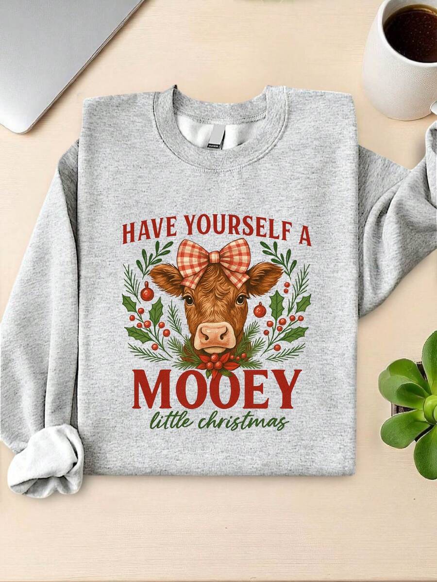 Highland Cow Christmas Sweatshirt
