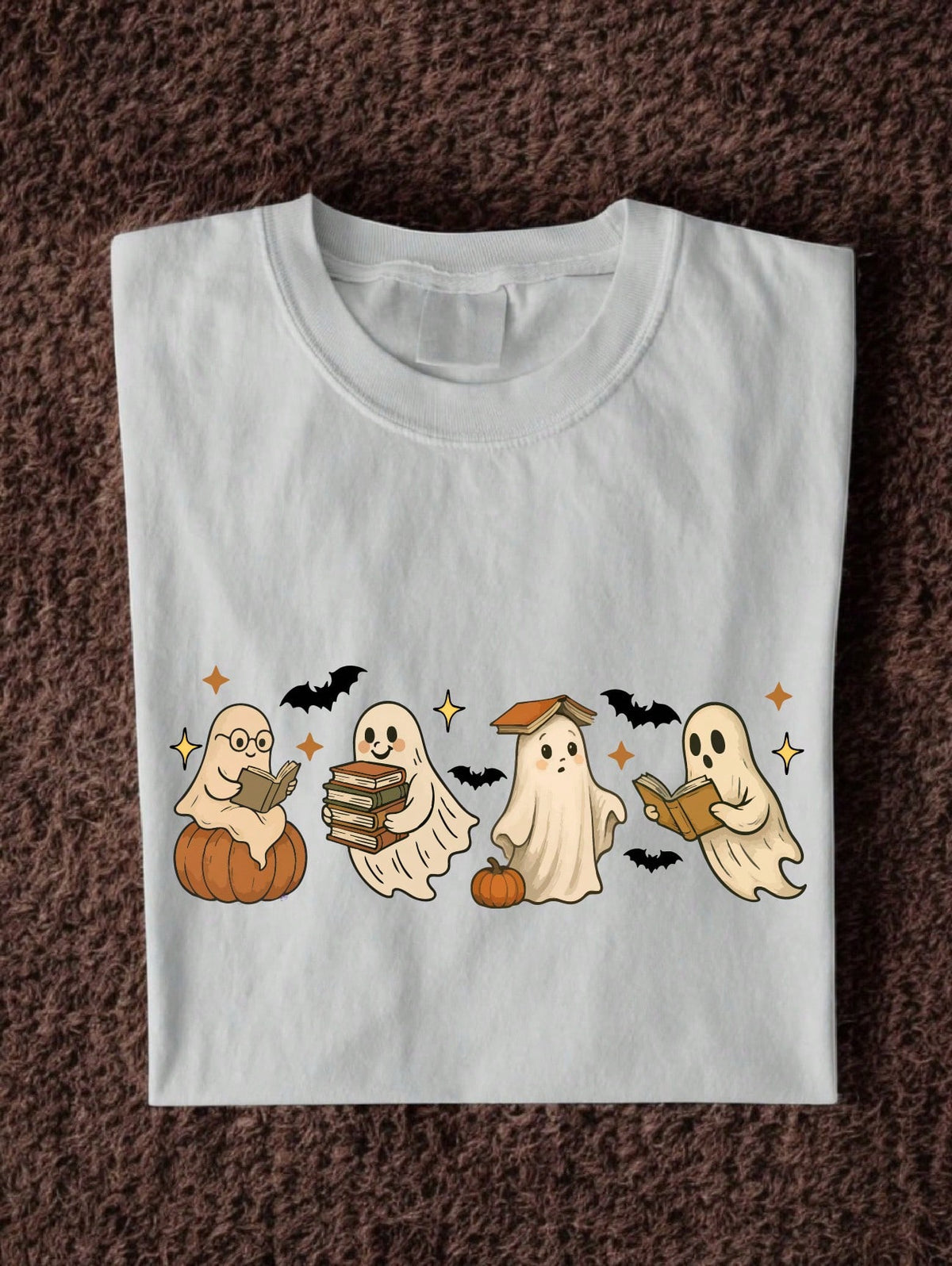 Ghost And Books T-Shirt
