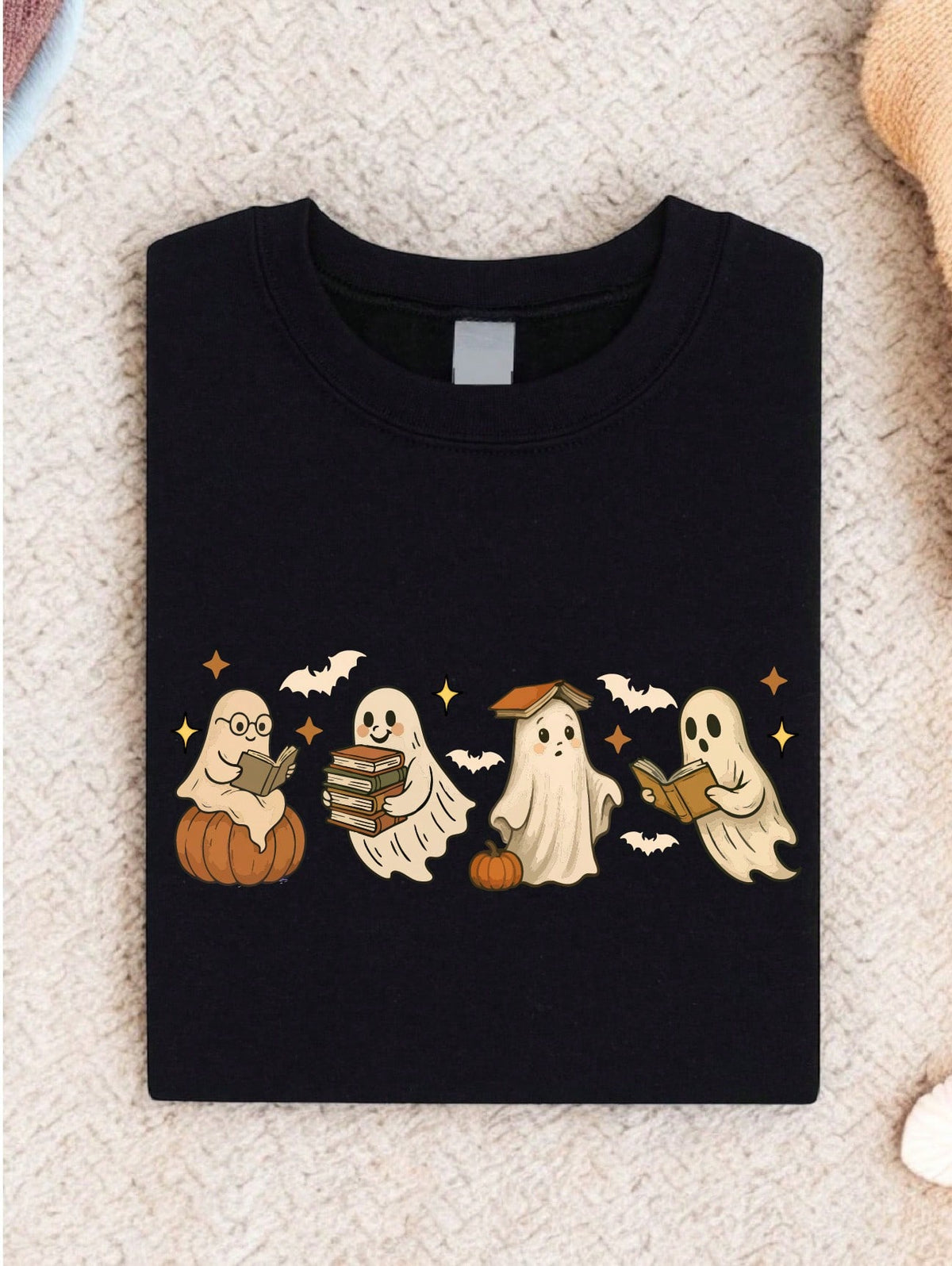 Ghost And Books T-Shirt