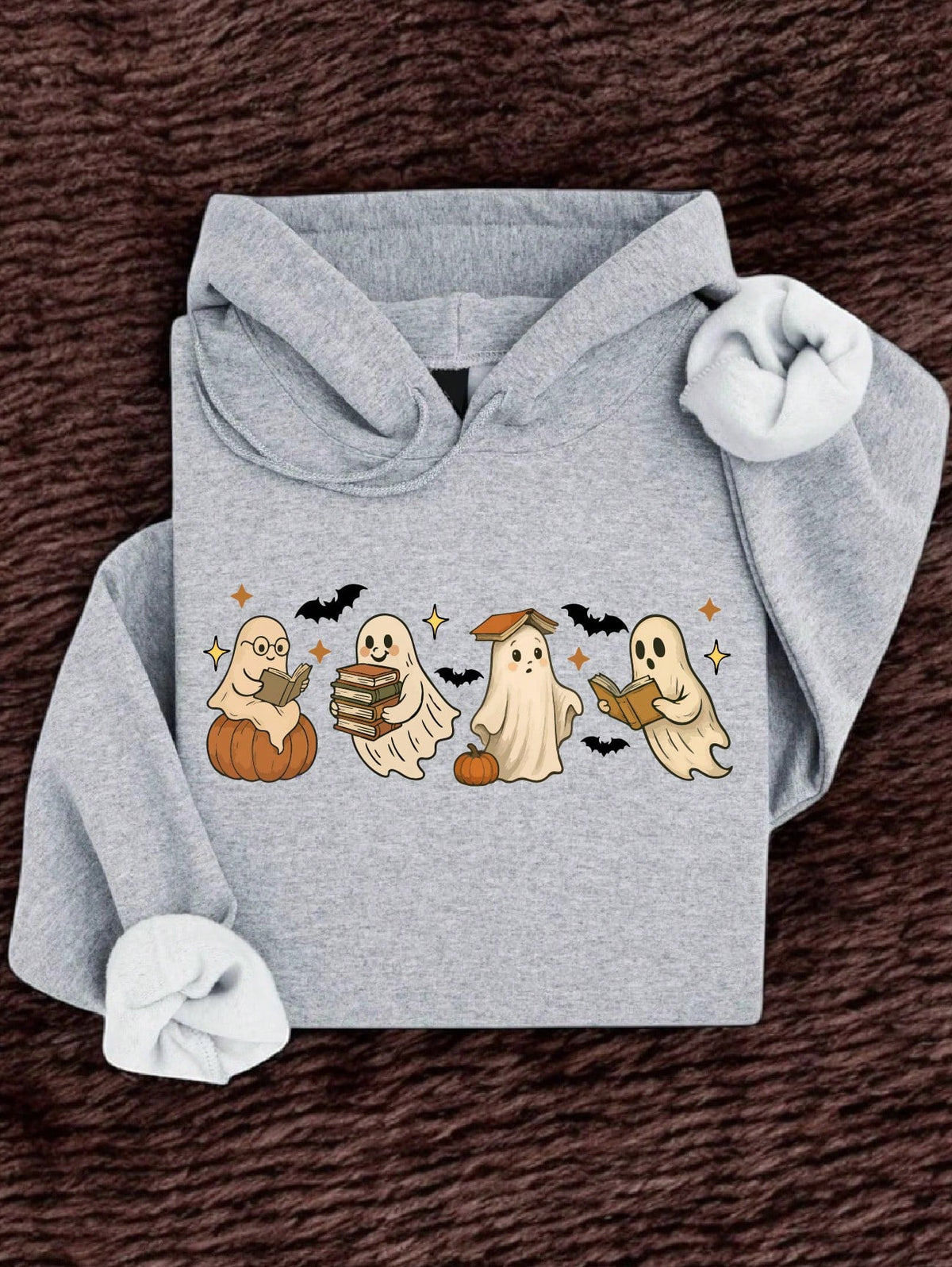 Ghost And Books Hoodie