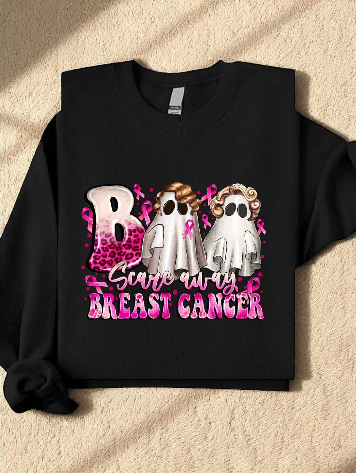 Boo Scare Away Breast Cancer Sweatshirt