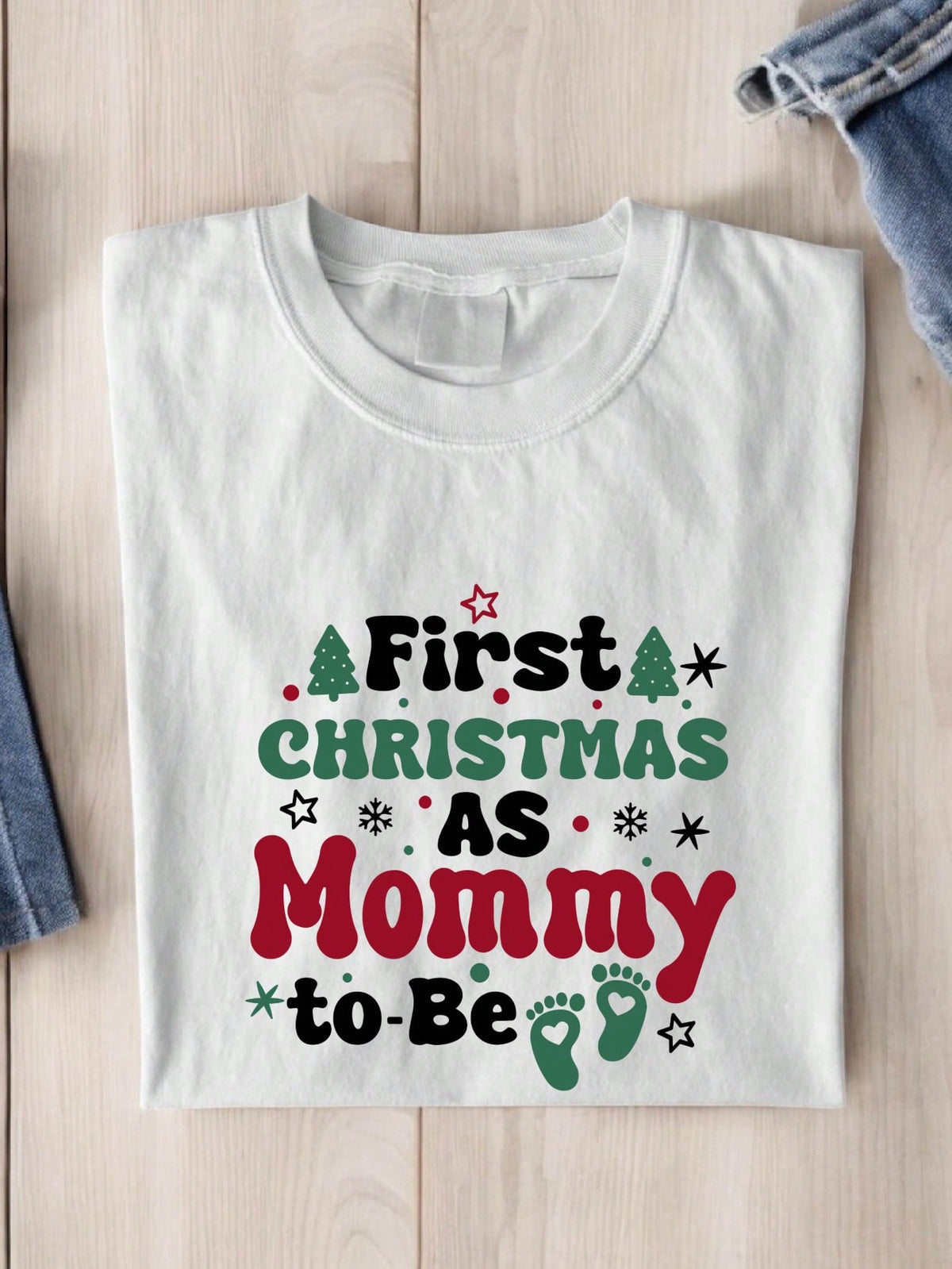 First Christmas As Mommy To Be Unisex T-Shirt