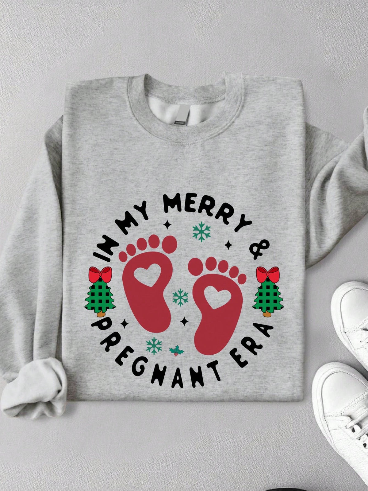 In My Merry And Pregnant Era Sweatshirt