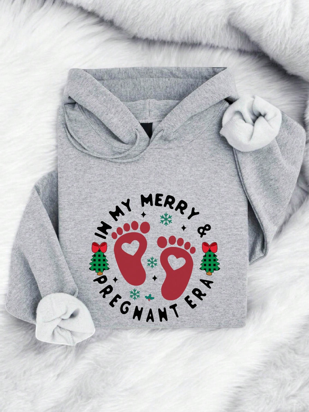 In My Merry And Pregnant Era Hoodie