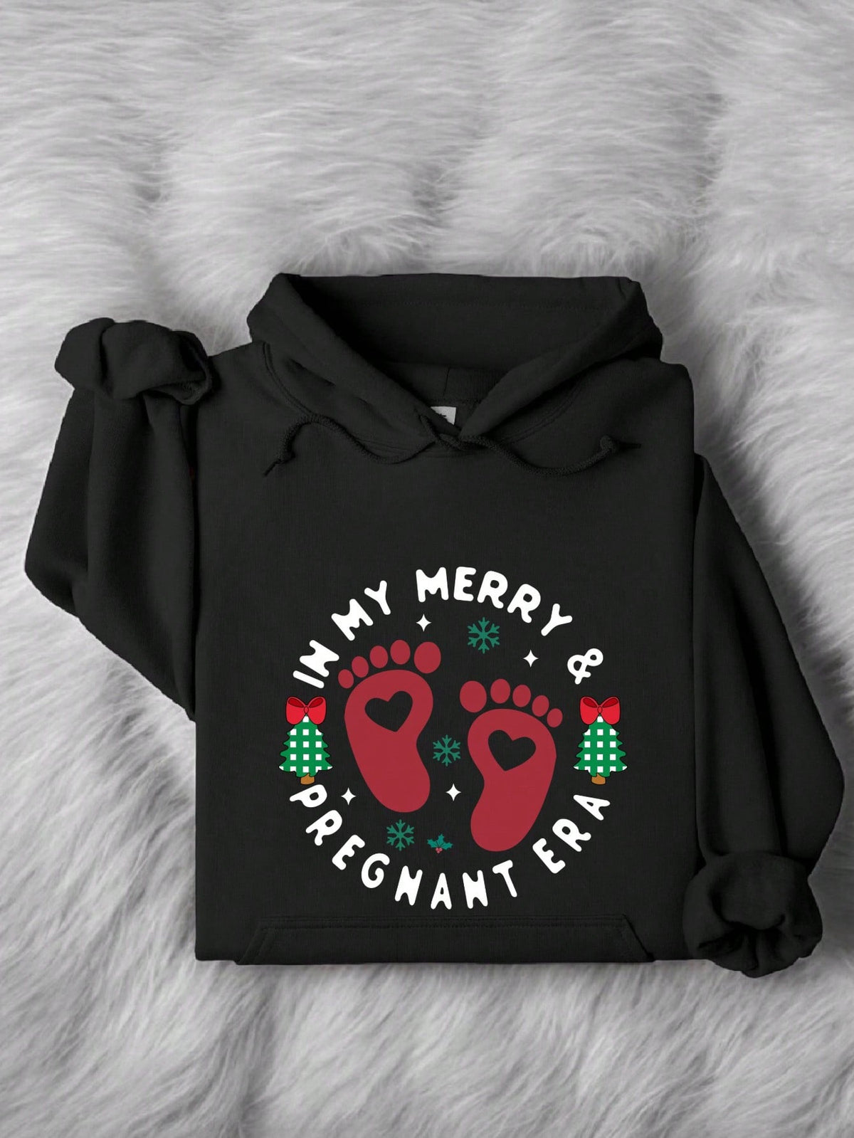 In My Merry And Pregnant Era Hoodie