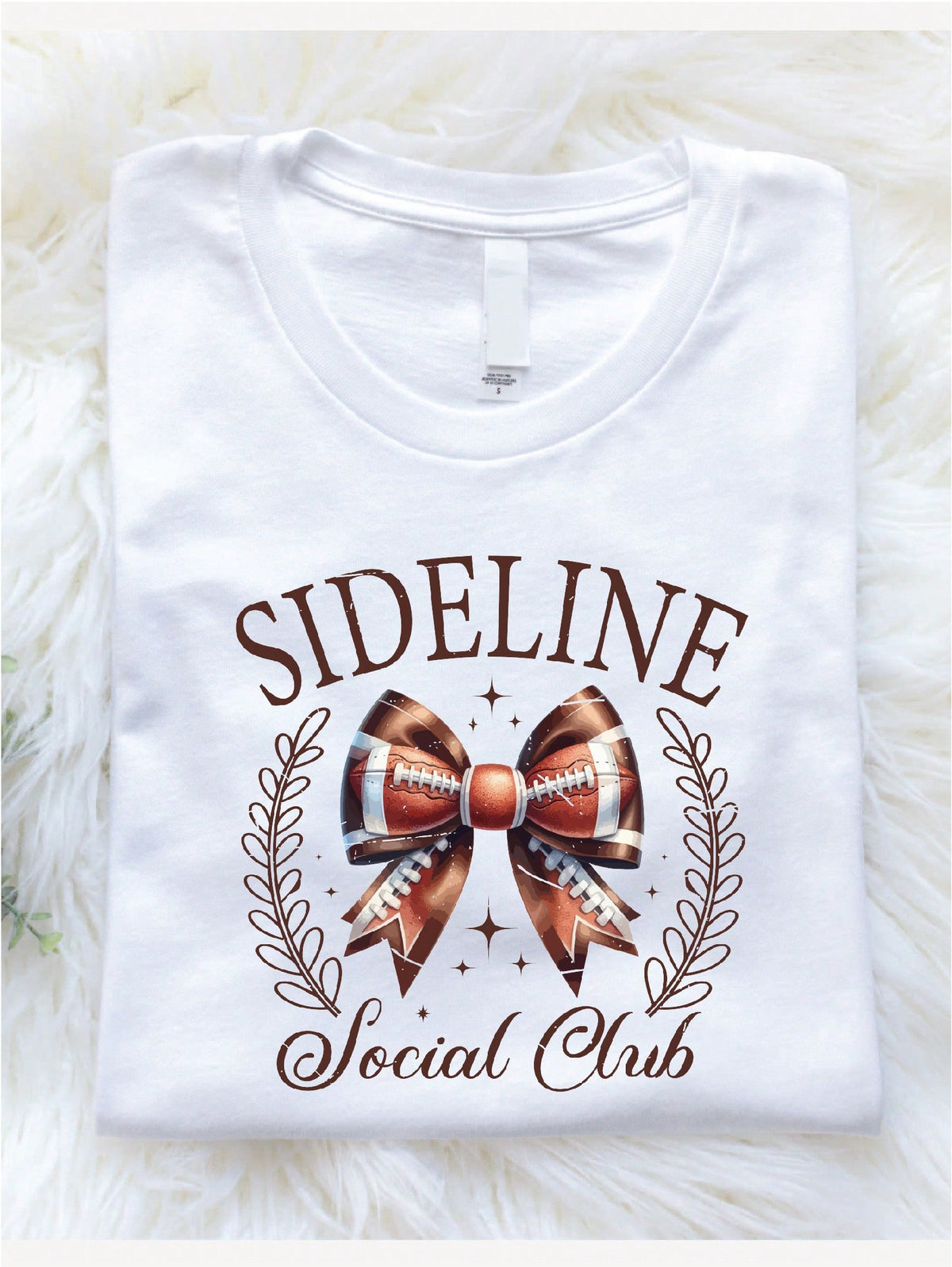 Football Coquette Bow T-Shirt