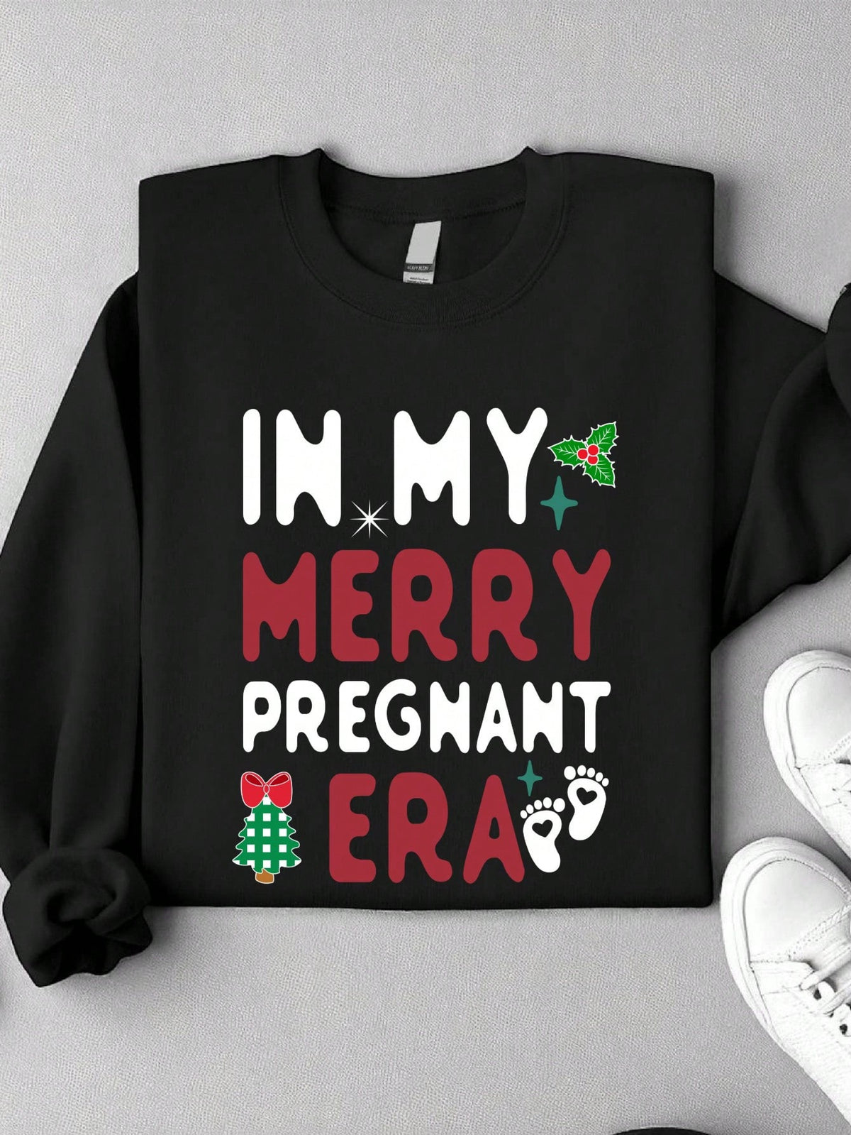 In My Merry And Pregnant Era Unisex Sweatshirt