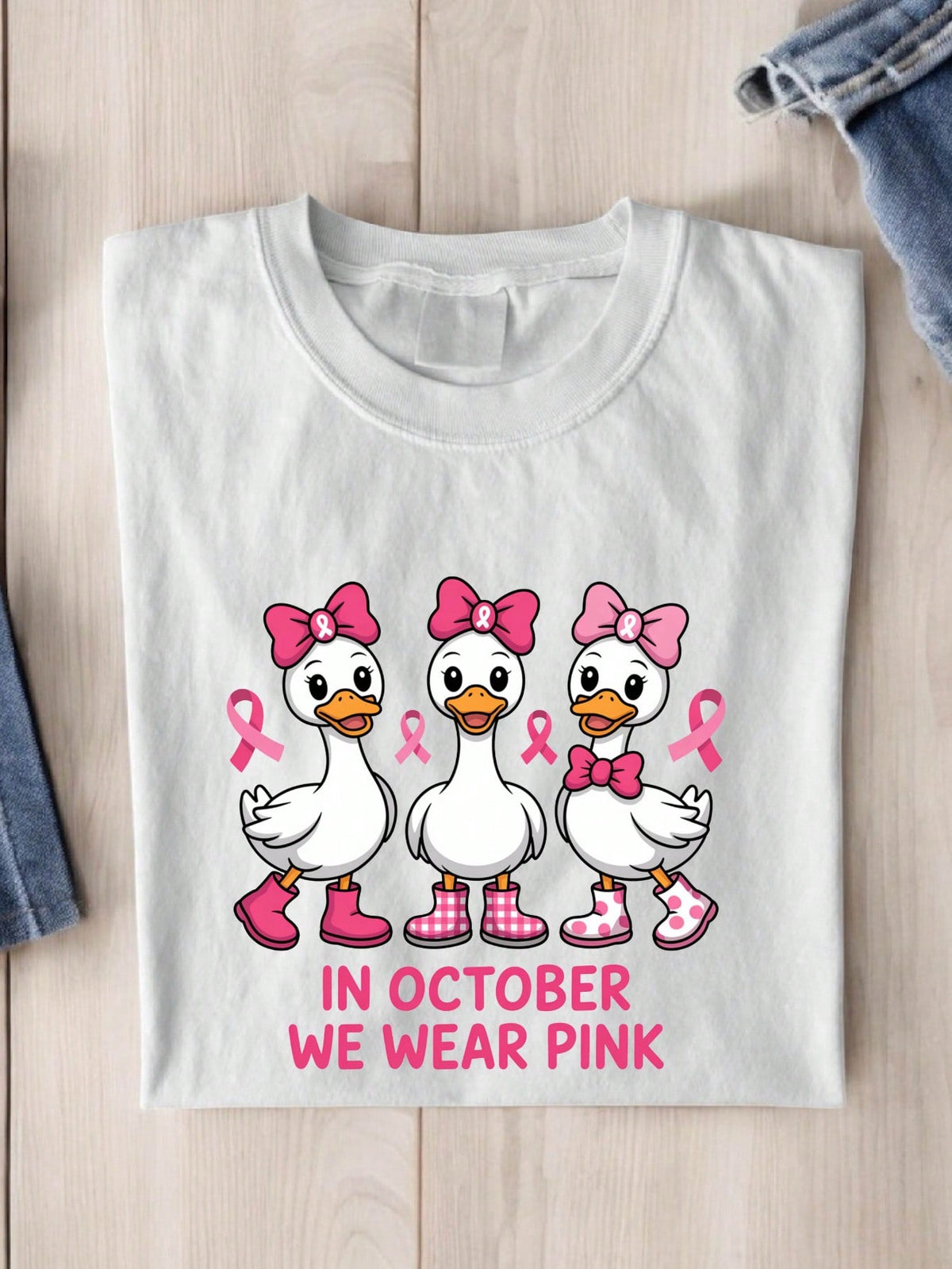 In October We Wear Pink Unisex T-Shirt