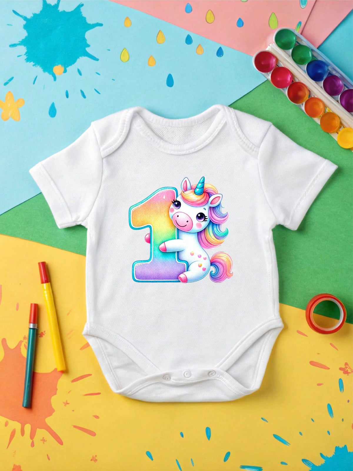 1st Birthday Unicorn Kids T-Shirt