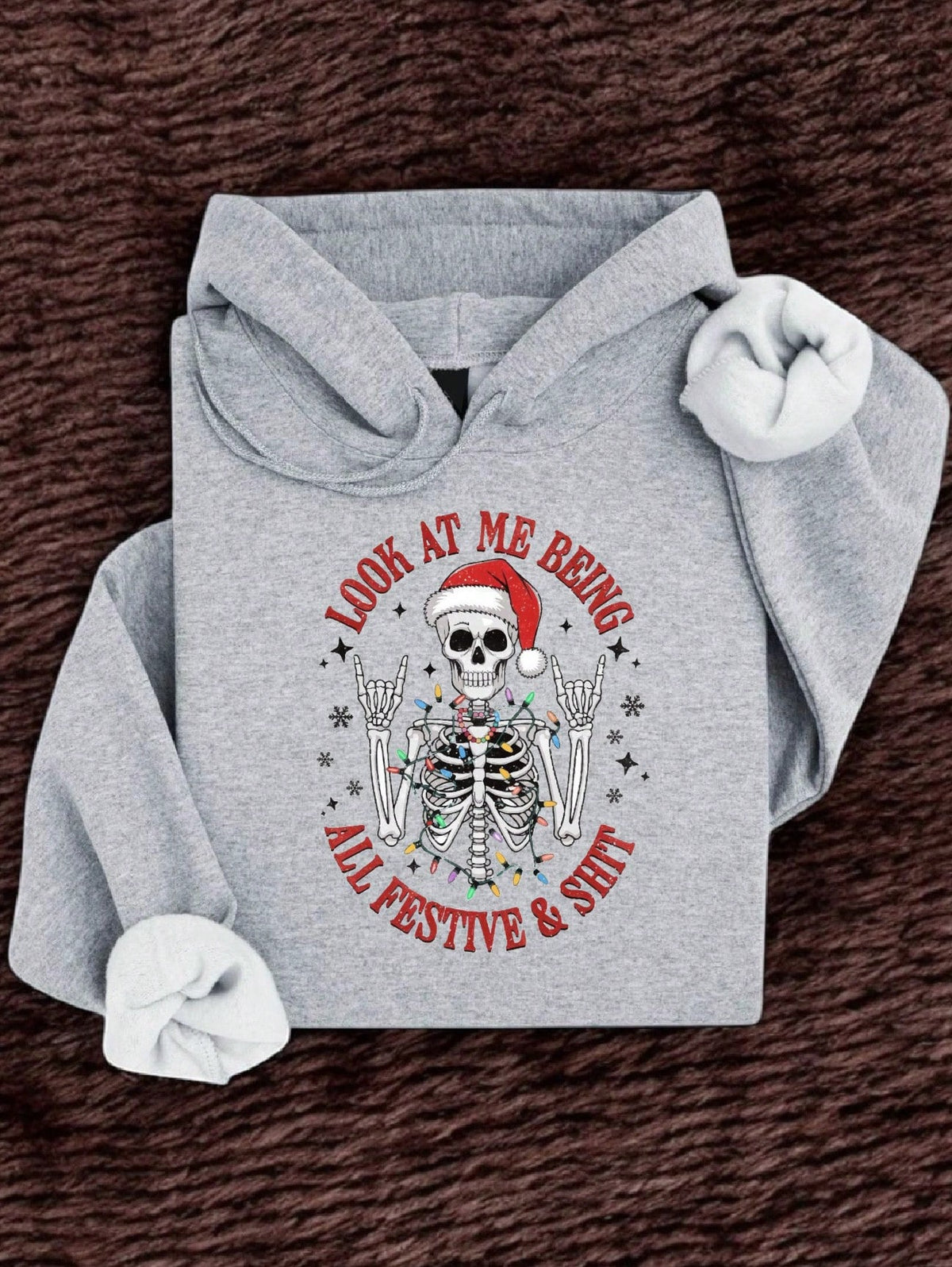 Look At Me Beige All Festive Hoodie