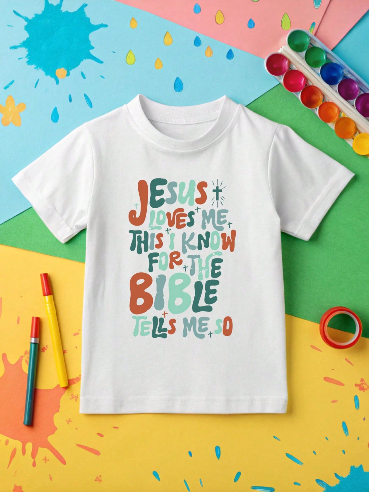Jesus Loves Me This I Know For The Bible Tells Me Kids T-Shirt